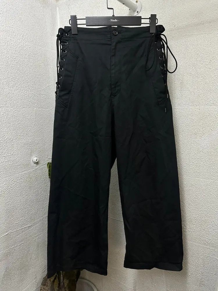 Yohji Yamamoto Yohji Yamamoto lace up design cargo pants-2505 Size US 32 / EU 48 - 3 Thumbnail