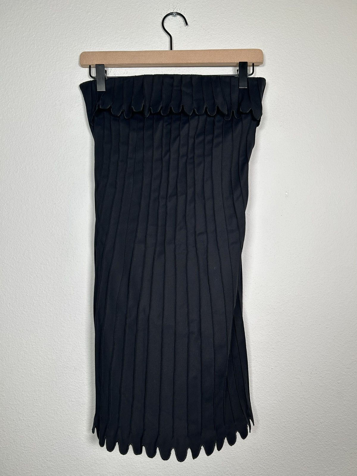Coperni Scalloped Fold Over Mini Dress Size S / US 4 / IT 40 - 4 Thumbnail