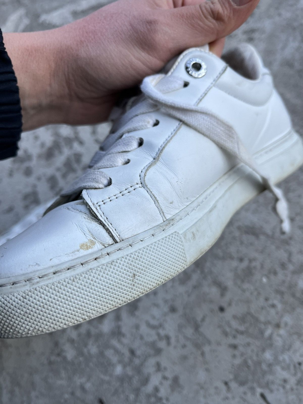 Zadig & Voltaire Zadig & Voltaire Distressed Low Top Sneakers Leather Shoes Size US 8 / IT 38 - 12 Thumbnail