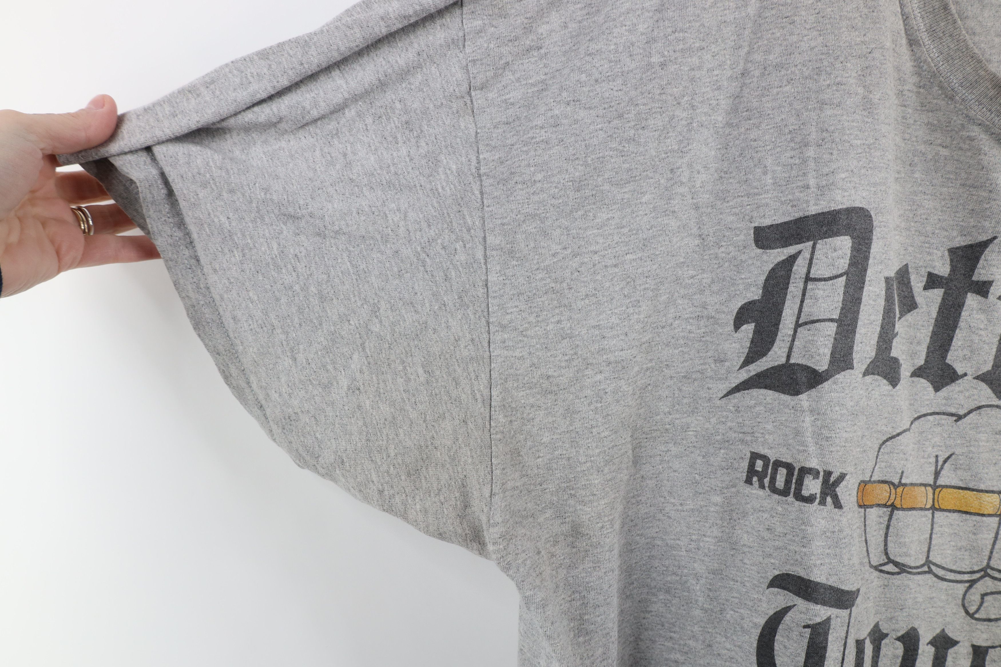 Vintage Vintage Y2K Streetwear Detroit Tough Rock City T-Shirt Gray Size US XXL / EU 58 / 5 - 8 Thumbnail