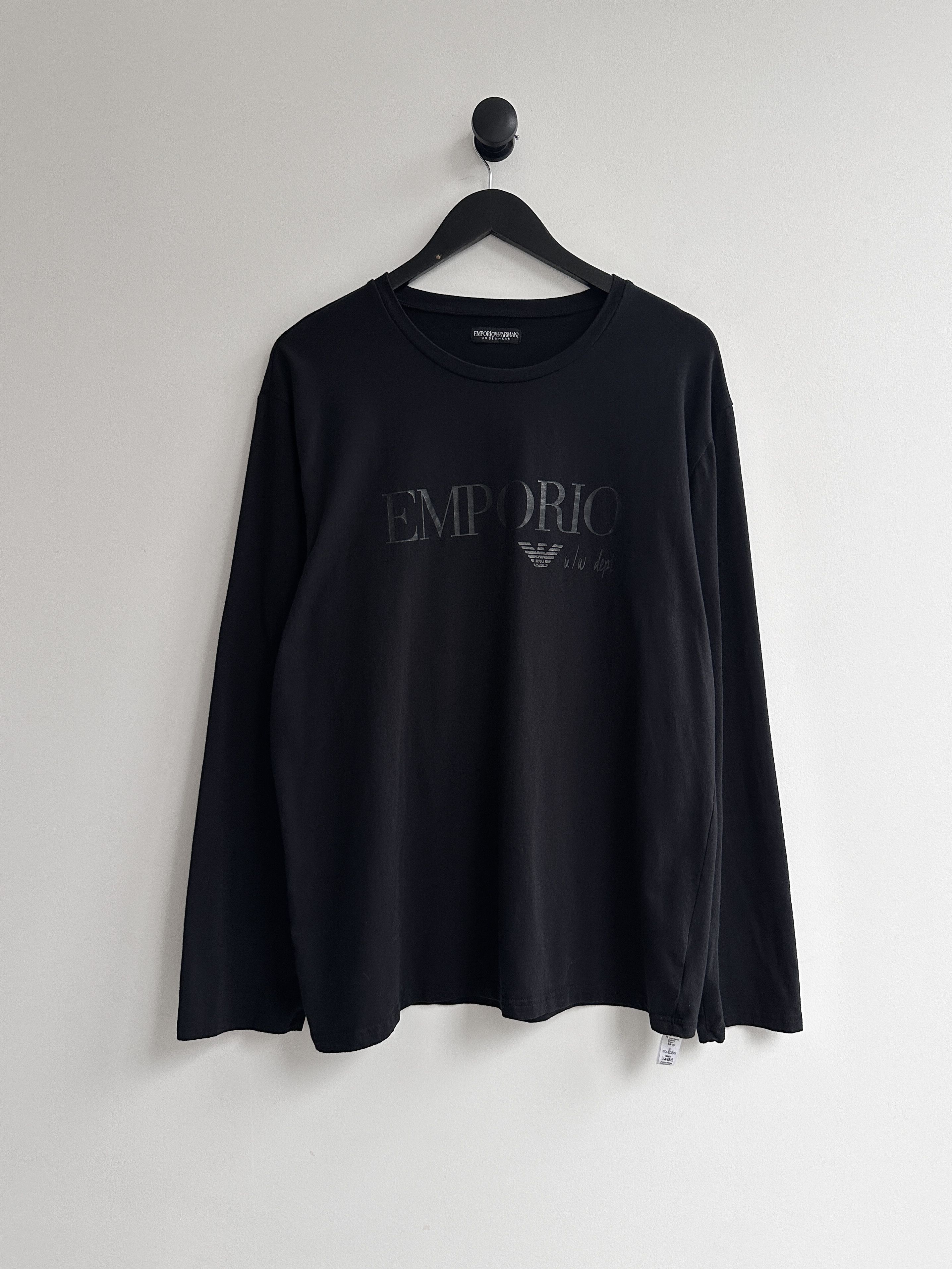 Armani Emporio Armani Longsleeve Tee Shirt Size US XL / EU 56 / 4 - 1 Thumbnail
