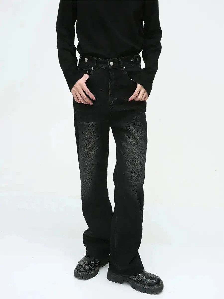 Japanese Brand Retro loose casual straight leg jeans Size US 32 / EU 48 - 1 Thumbnail