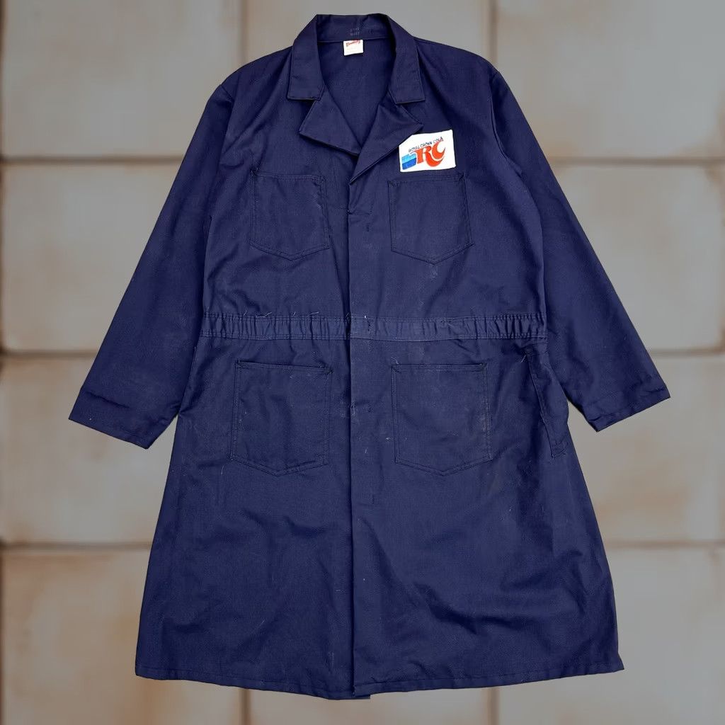 Vintage VINTAGE Unitog Royal Crown Cola Shop Coat Chore Union Made XL Long 70s 80s Size US XL / EU 56 / 4 - 1 Thumbnail