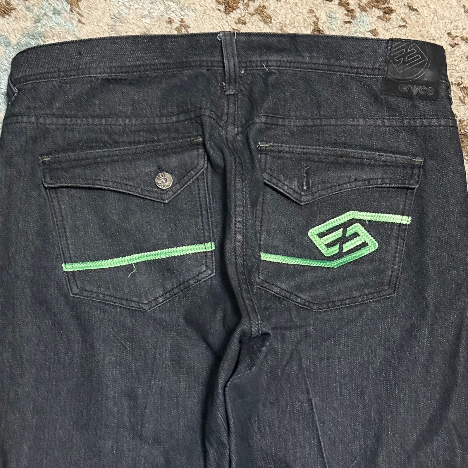 Enyce Vintage Enyce Baggy Jeans Size 40x32 Y2K Wide Leg Black Size US 40 / EU 56 - 3 Thumbnail