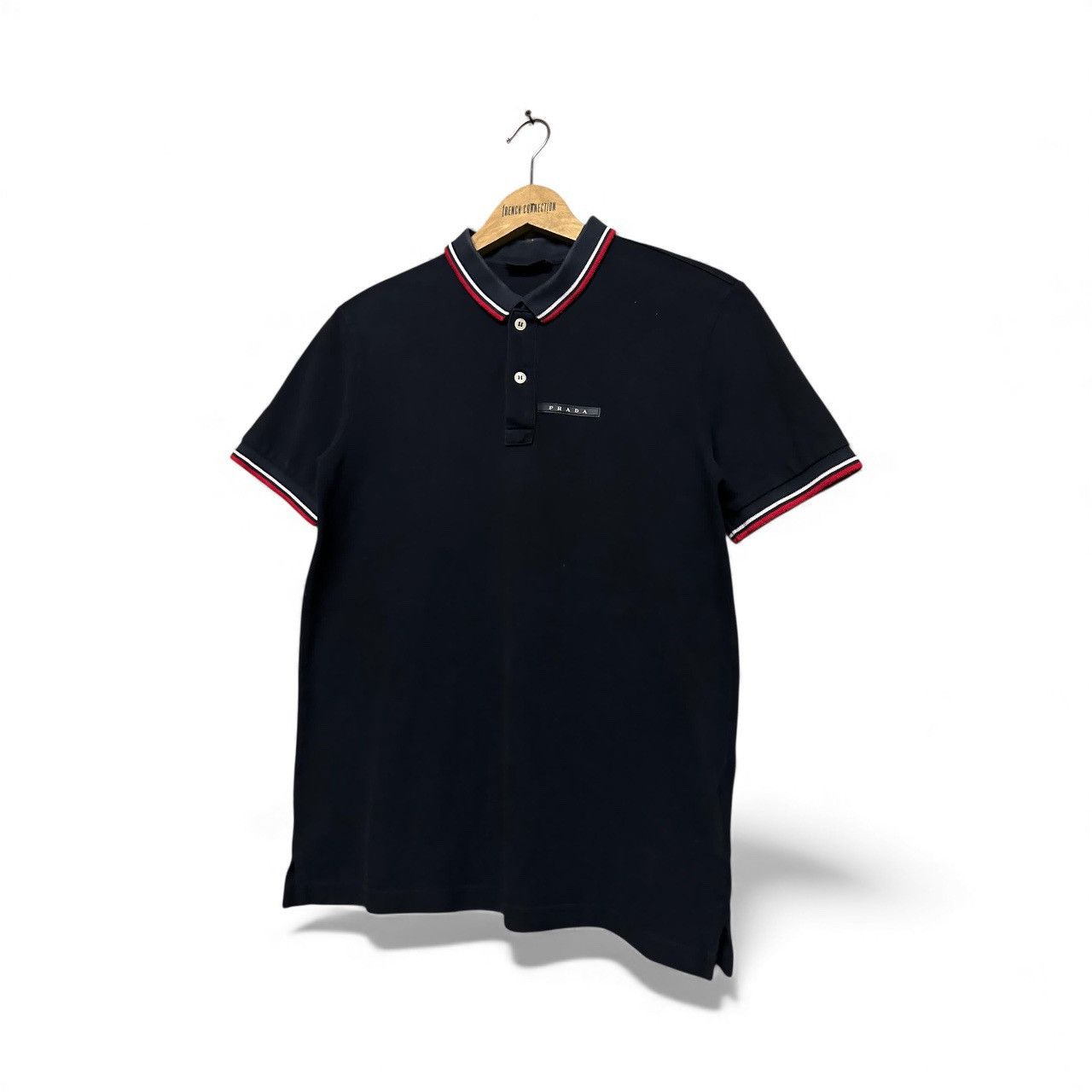 Prada Authentic✅Prada Cotton Pique Ringer Polo Shirt Size US S / EU 44-46 / 1 - 5 Thumbnail