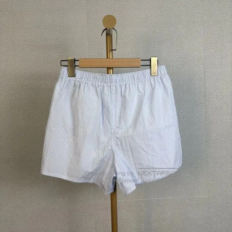 Dior Dior Summer Light Blue Striped Shorts . Size 35" - 2 Thumbnail