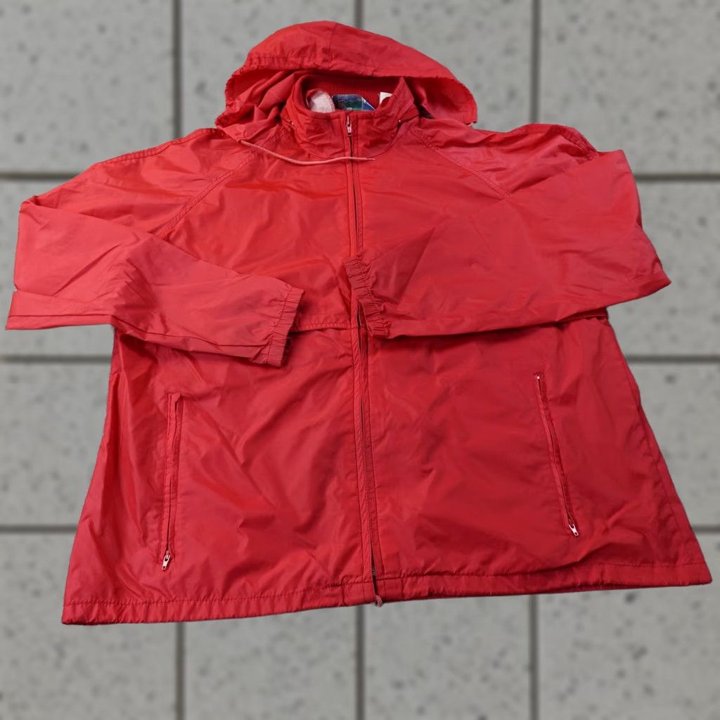 Vintage VINTAGE Woolrich Jacket Mens L Red Teton Hooded Full Zip Windbreaker Coat Outdoor Size US L / EU 52-54 / 3 - 1 Thumbnail