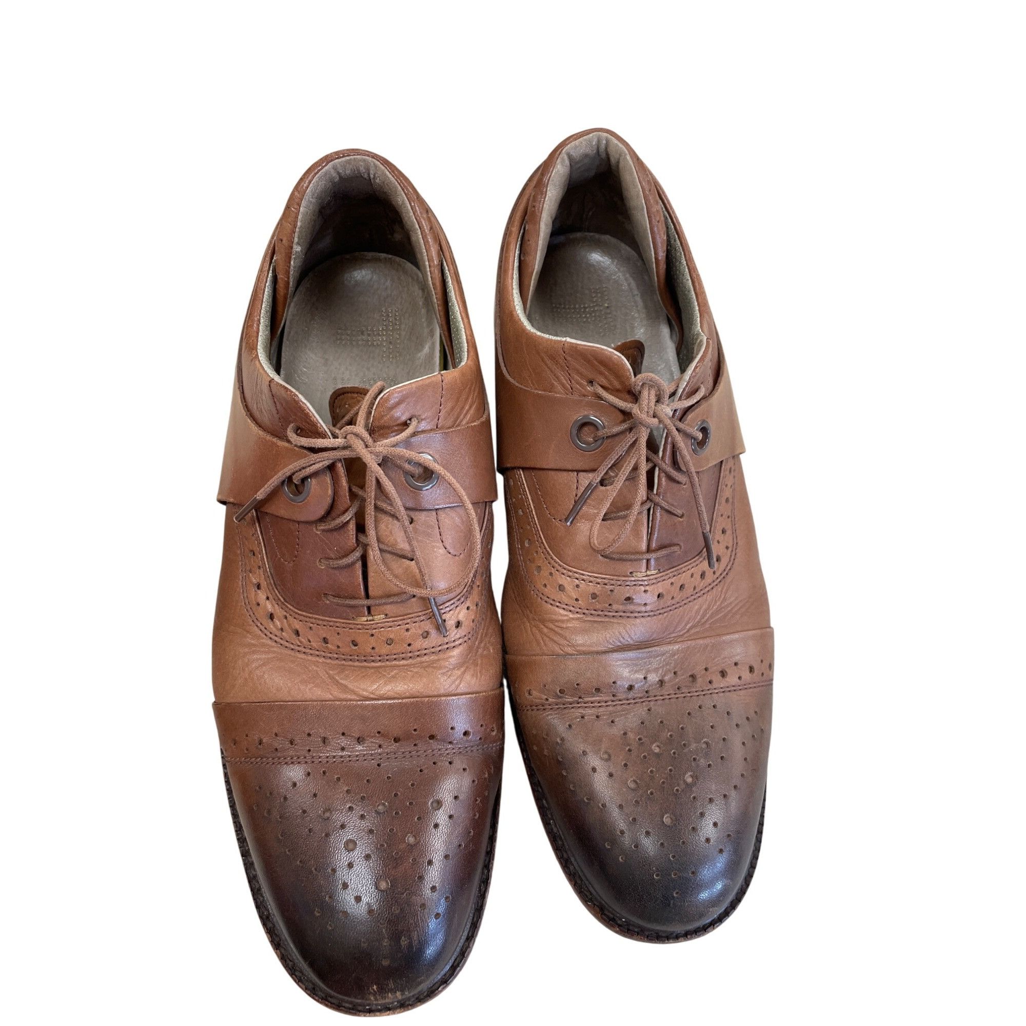 TSUBO Tsubo Mens Brown Leather Cap Toe Oxford Dress Shoes Size 12 Size US 12 / EU 45 - 19 Thumbnail