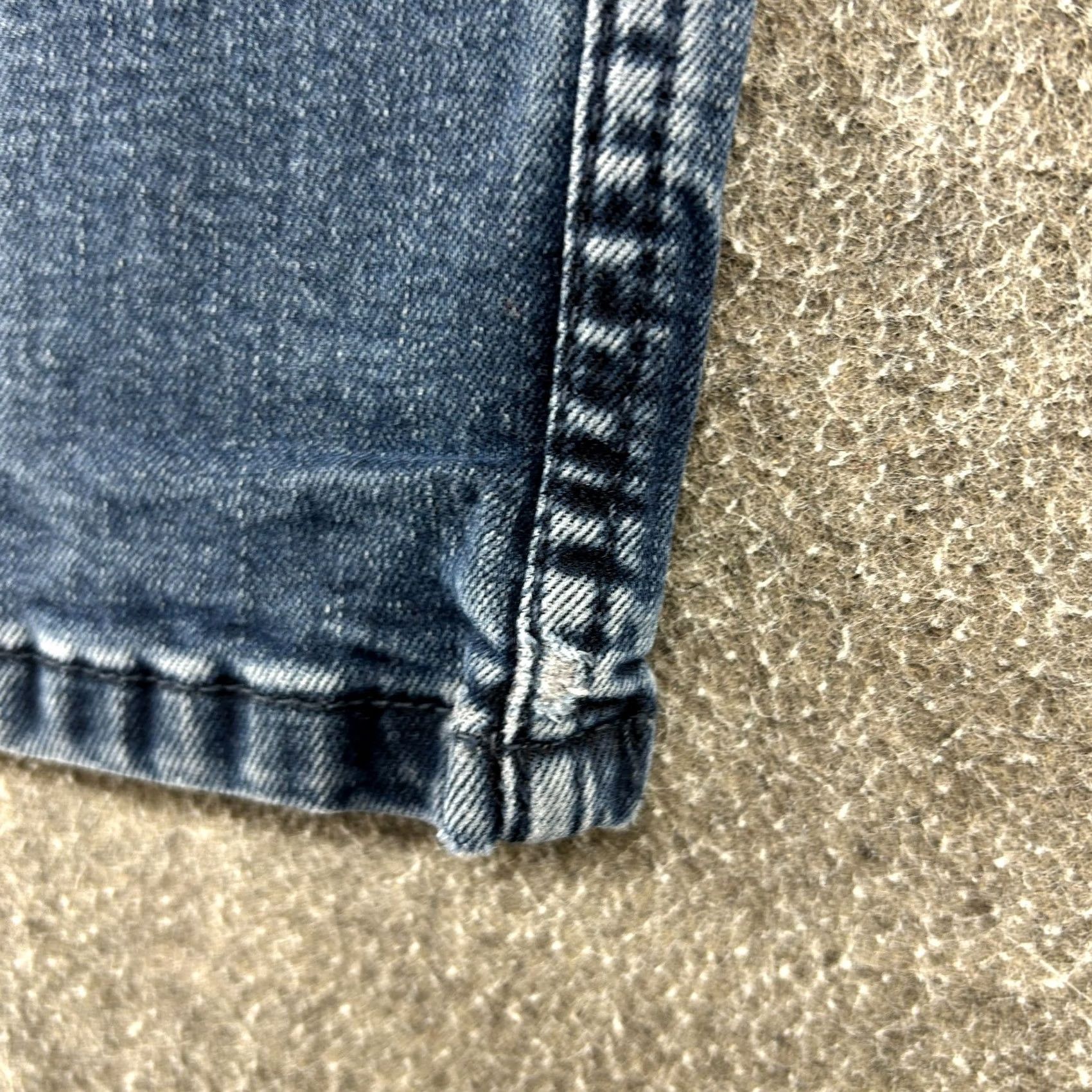 Levi's Levi's 514 Jeans Mens 29x30 Blue Straight Regular Distressed Stretch Dark Wash Denim 5-Pocket Mens Regular Blue Jeans + Levi's 500 Series Model 514 Size US 29 - 2 Thumbnail
