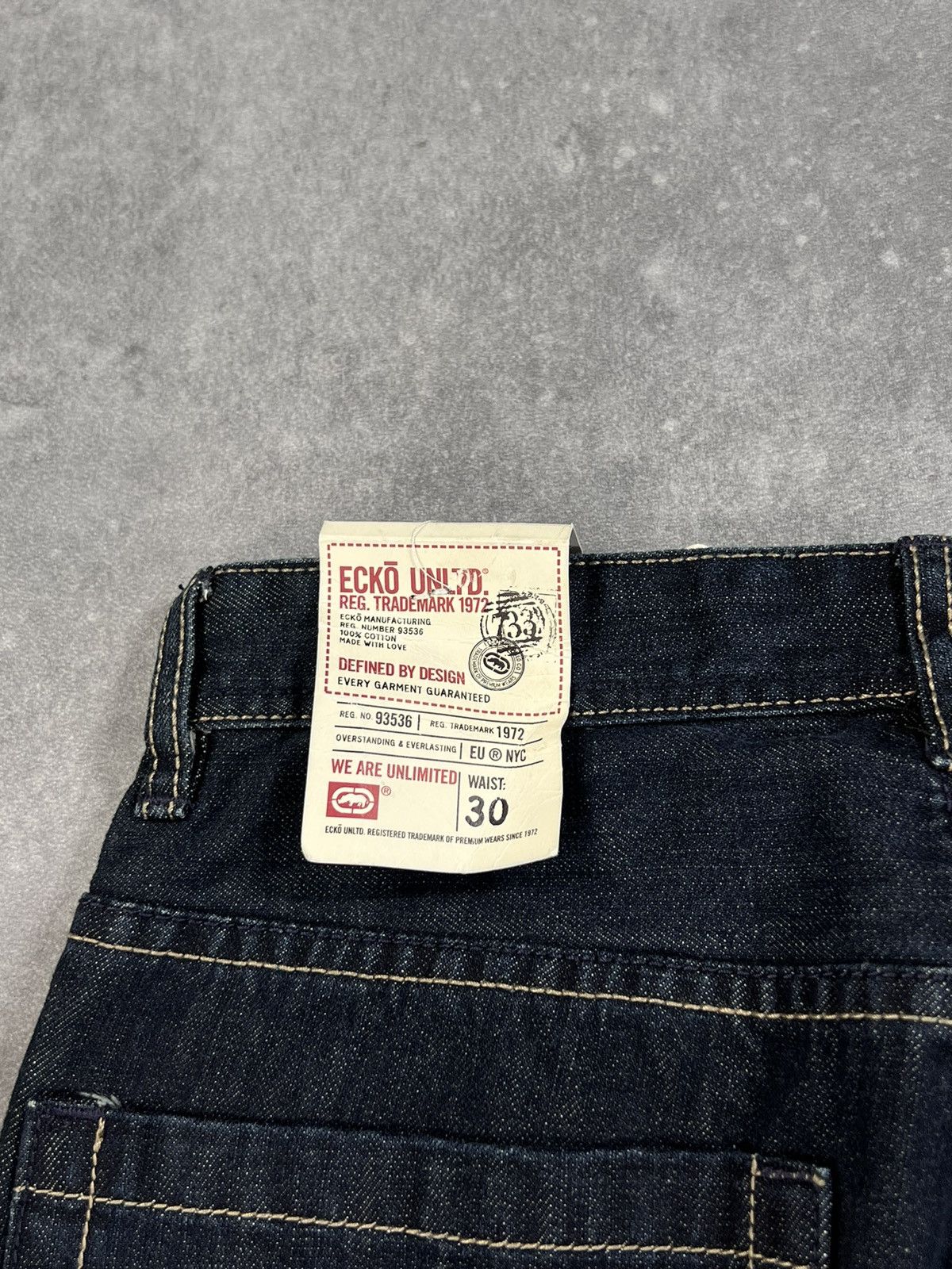Ecko Unltd. × Vintage Vintage Y2k Ecko Unltd. Loose Fit Denim Pants 00s Grunge Size US 30 / EU 46 - 14 Thumbnail