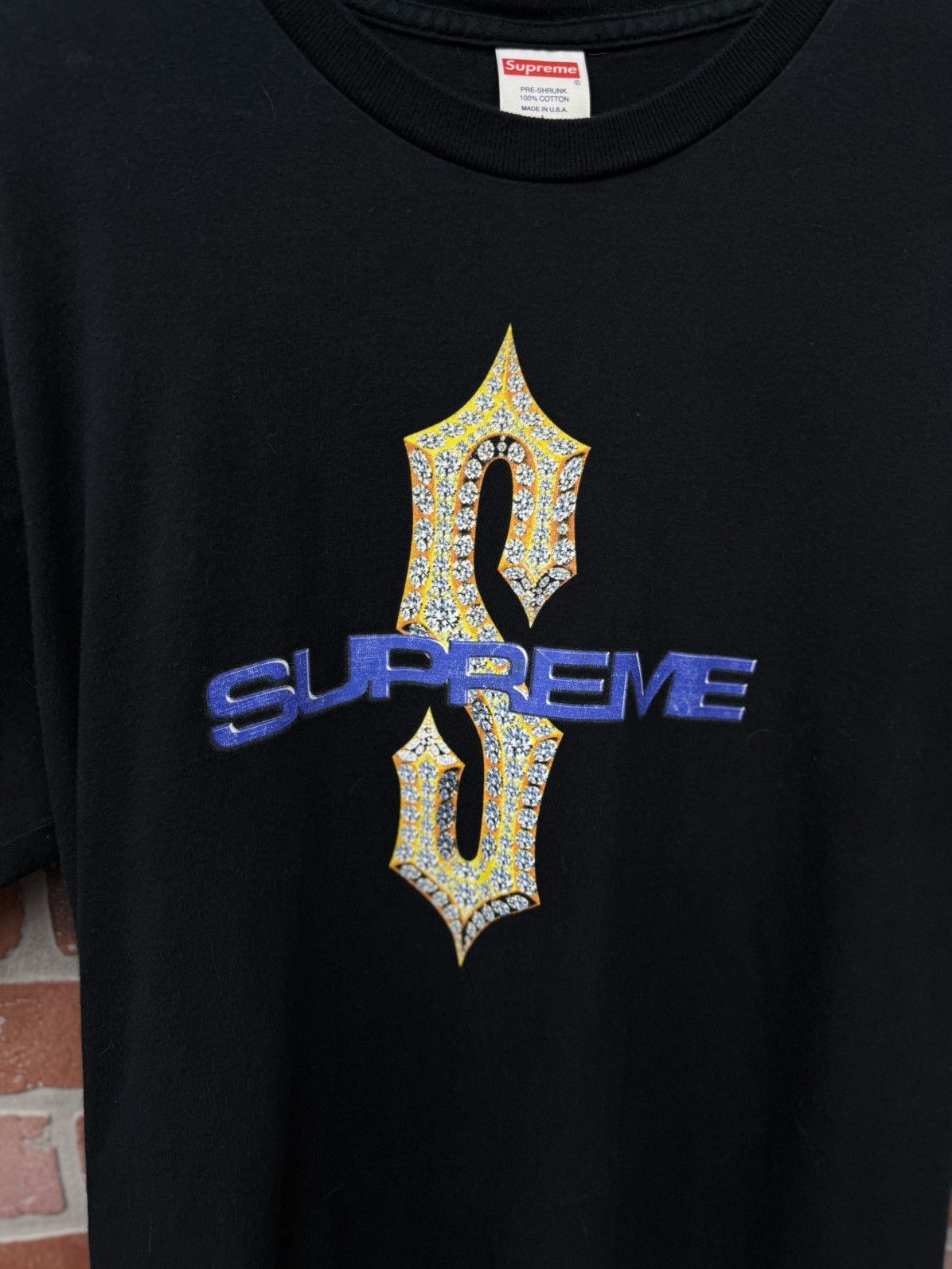 Supreme Supreme Black Tee Shirt Size Large Pre Owned 🧼 Size US L / EU 52-54 / 3 - 3 Thumbnail