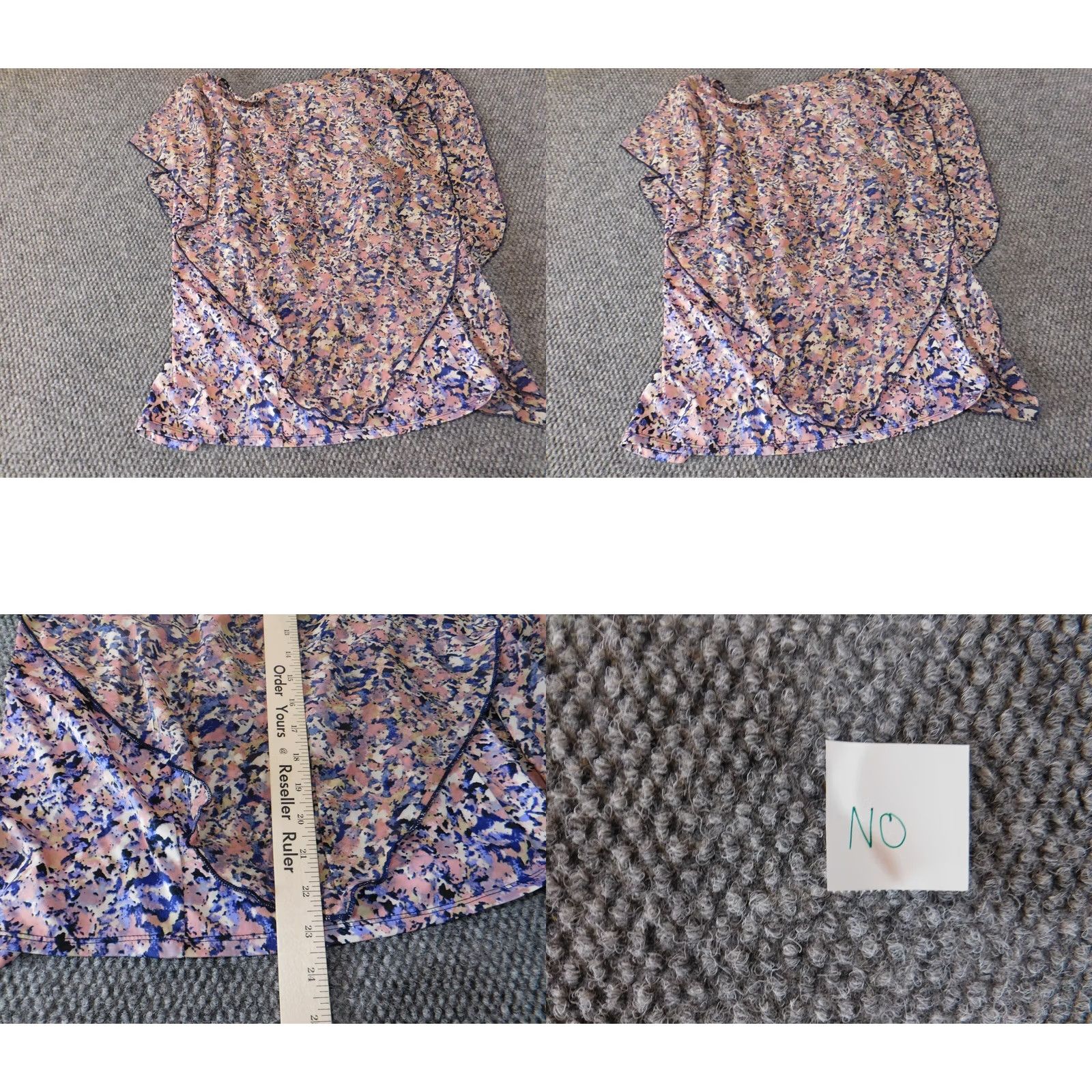 Vintage Notations Womens Blouse Small Purple Stretch Layered Top Classic Sleeveless Pullover Round Neck Geometric Pattern Size S / US 4 / IT 40 - 8 Thumbnail