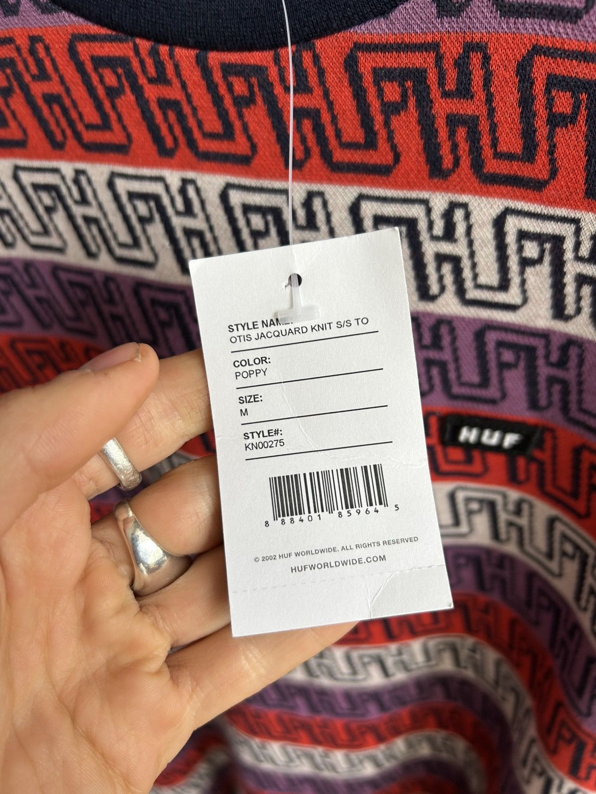 Huf HUF Skateboarding Stripe Tee Streetwear Rap Hype Retro Size US M / EU 48-50 / 2 - 7 Thumbnail