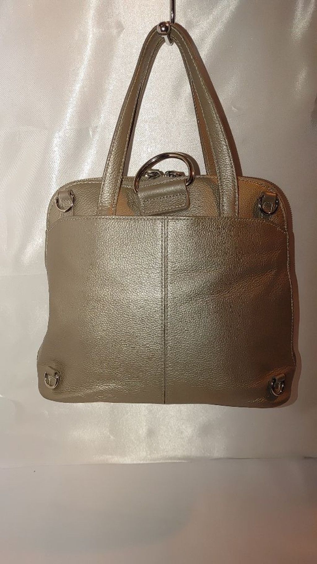 Brighton Zinc Leather Miles Convertible Bag display picture 2