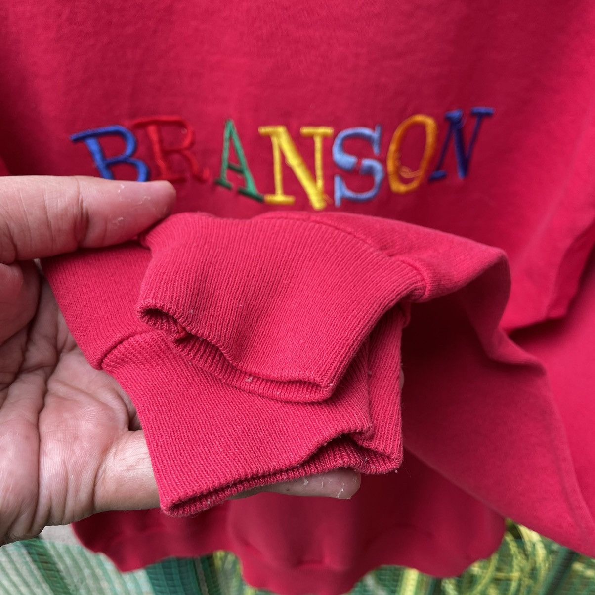 Lee × Vintage 🔥Vintage 90s Lee Embroidered Branson Spellout Sweatshirts Size US M / EU 48-50 / 2 - 8 Thumbnail