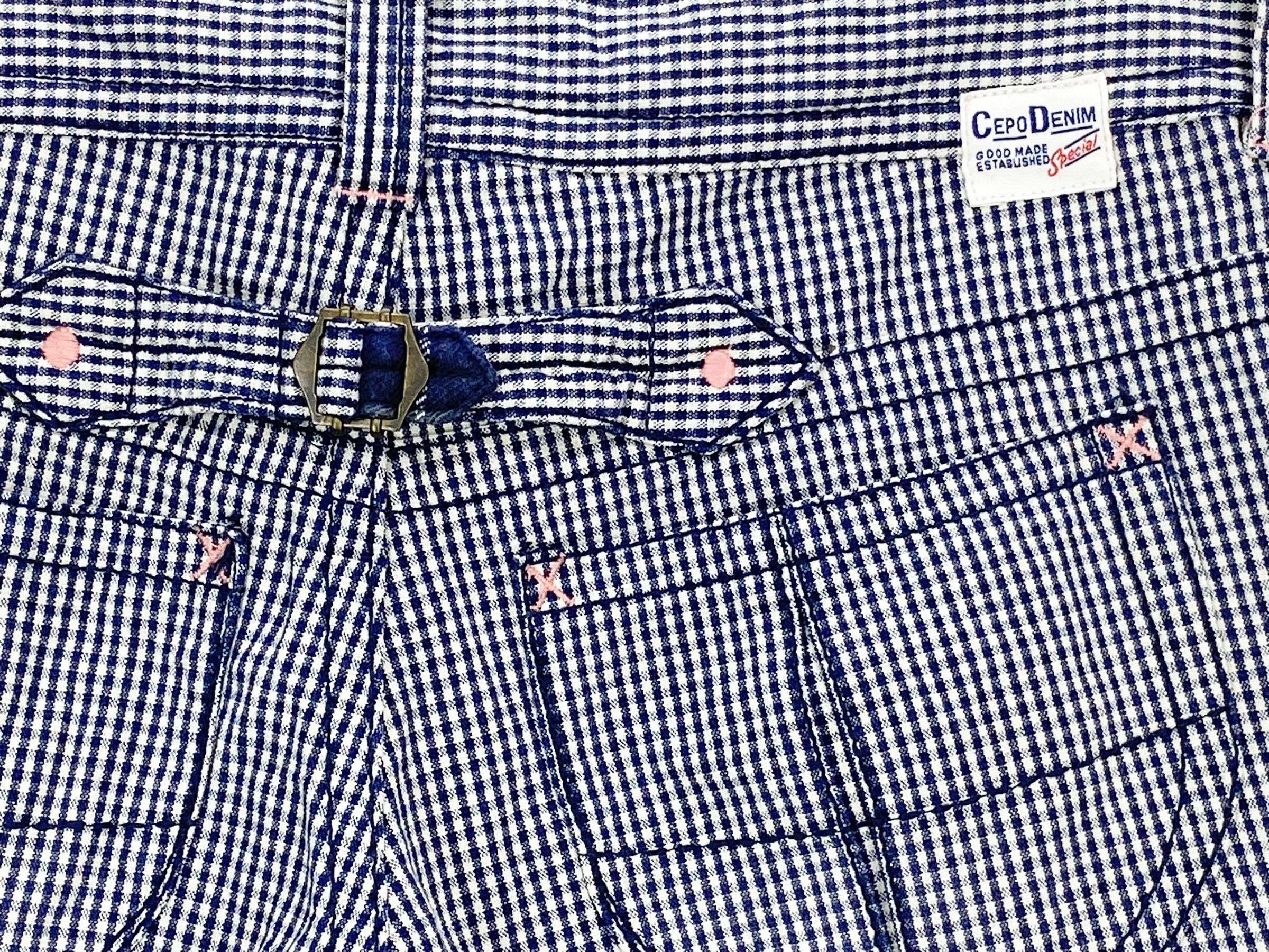 Japanese Brand Vintage Cepo Hickory Buckle Back Pants Japanese Workwear 90s Size US 28 / EU 44 - 10 Thumbnail