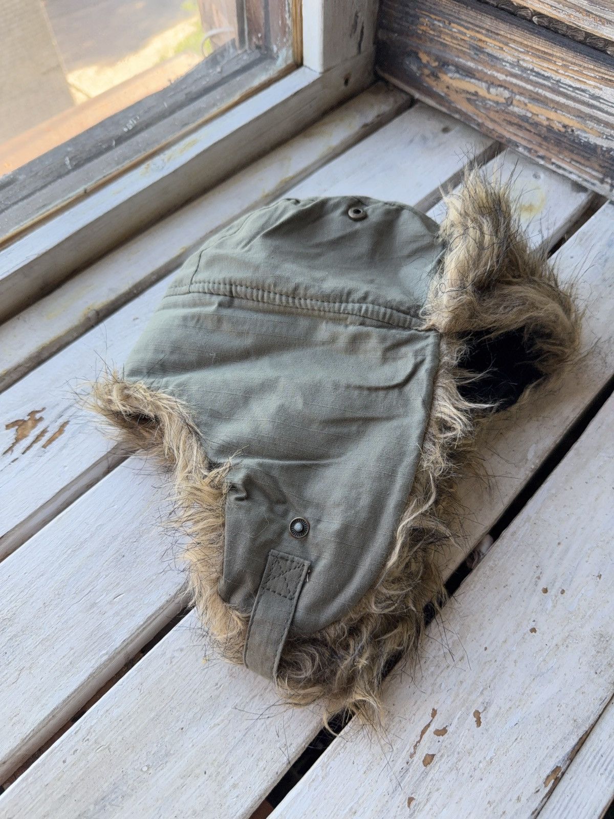 Vintage Y2K Vintage Fuzzy Hat Mohair knit Ushanka Trapper hat retro Size ONE SIZE - 5 Thumbnail