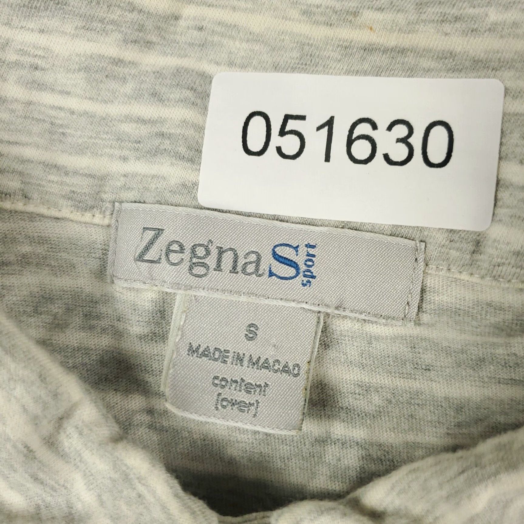 Vintage Zegna Sport Polo Shirt Gray Striped Short Sleeve Adult Small Casual Mens Size US S / EU 44-46 / 1 - 8 Thumbnail