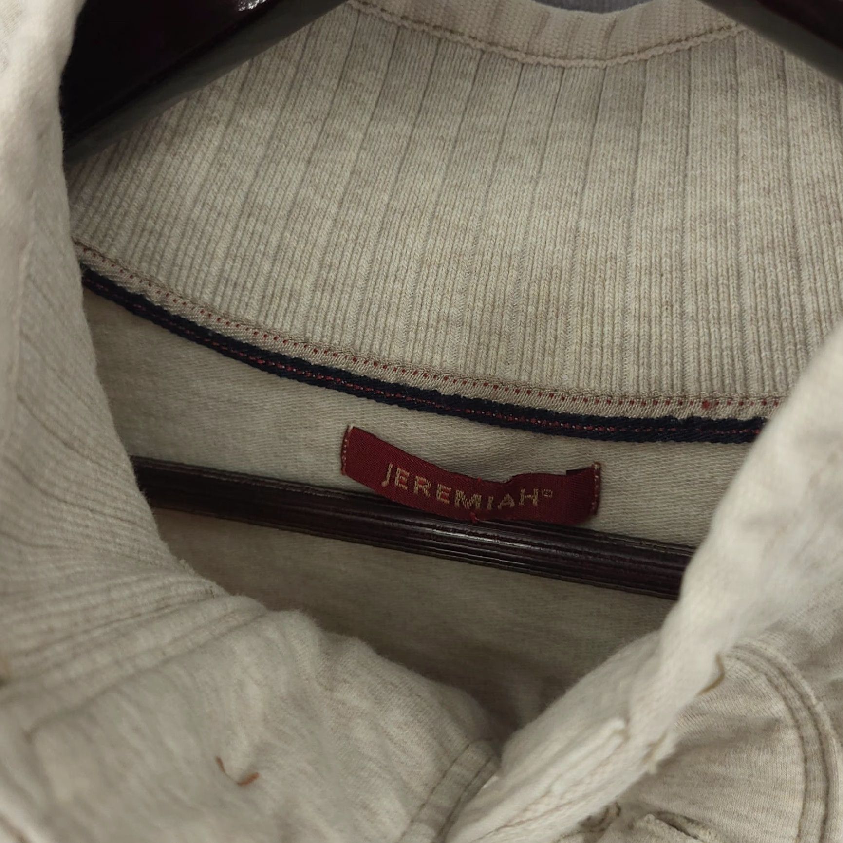 Vintage Jeremiah Sweater Mens XL Beige Pullover Mock Neck Long Sleeve Cotton Blend Size US XL / EU 56 / 4 - 4 Thumbnail