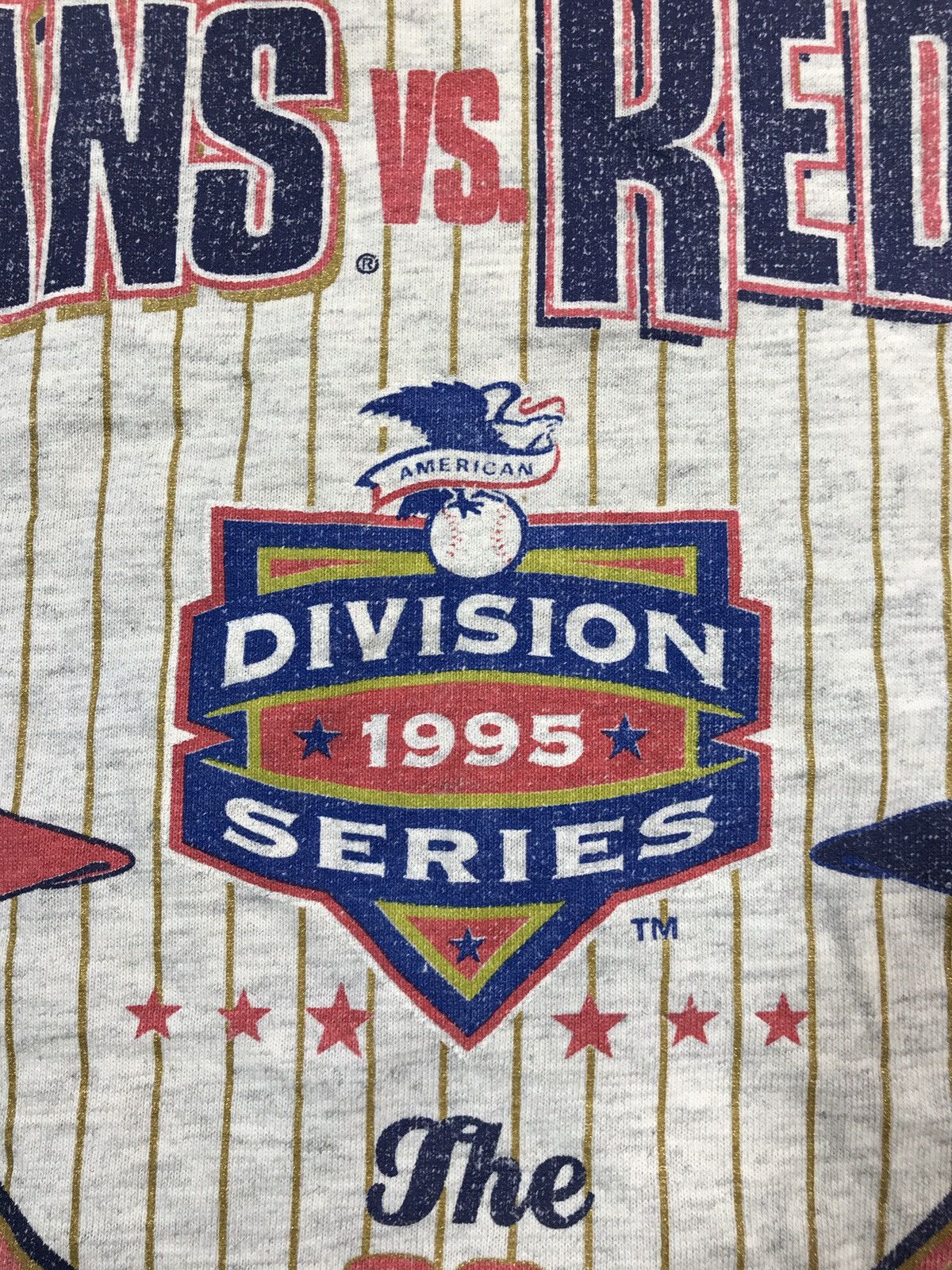 Lee × MLB × Vintage Vintage 1995 AL Division Series Rare T Shirt Size US XXL / EU 58 / 5 - 7 Thumbnail