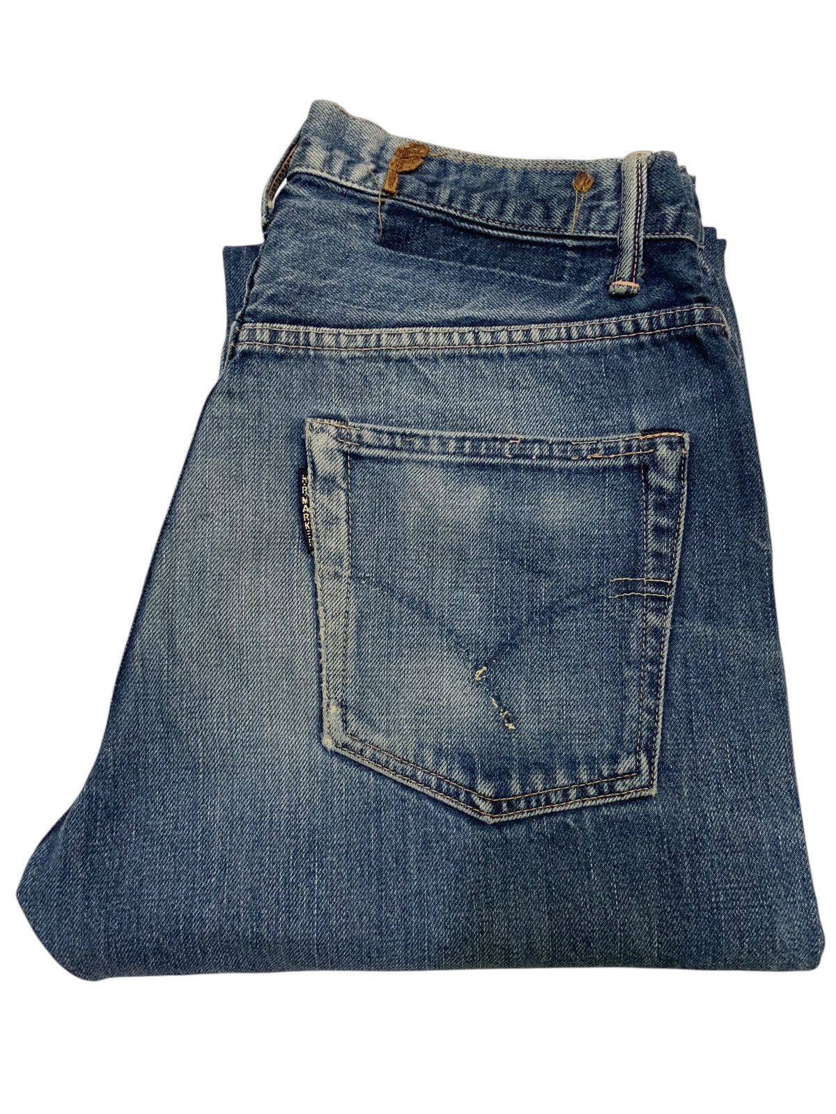 Kapital HR MARKET SELVEDGE BUTTON FLY JAPANESE DISTRESSED DENIM Size US 30 / EU 46 - 17 Thumbnail