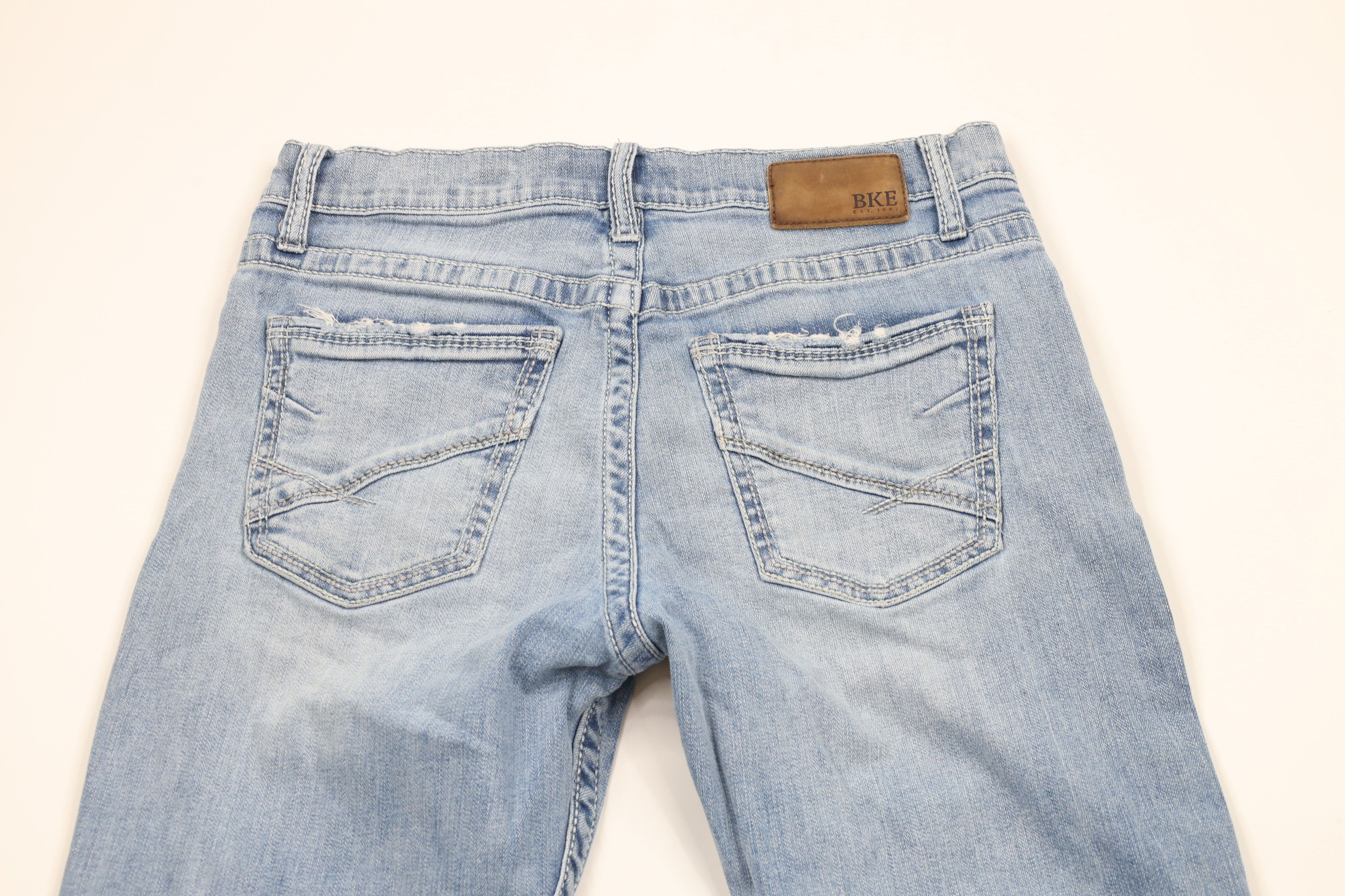 Vintage Buckle BKE Denim Thick Stitch Stretch Jake Bootcut Jeans Size US 33 - 10 Thumbnail