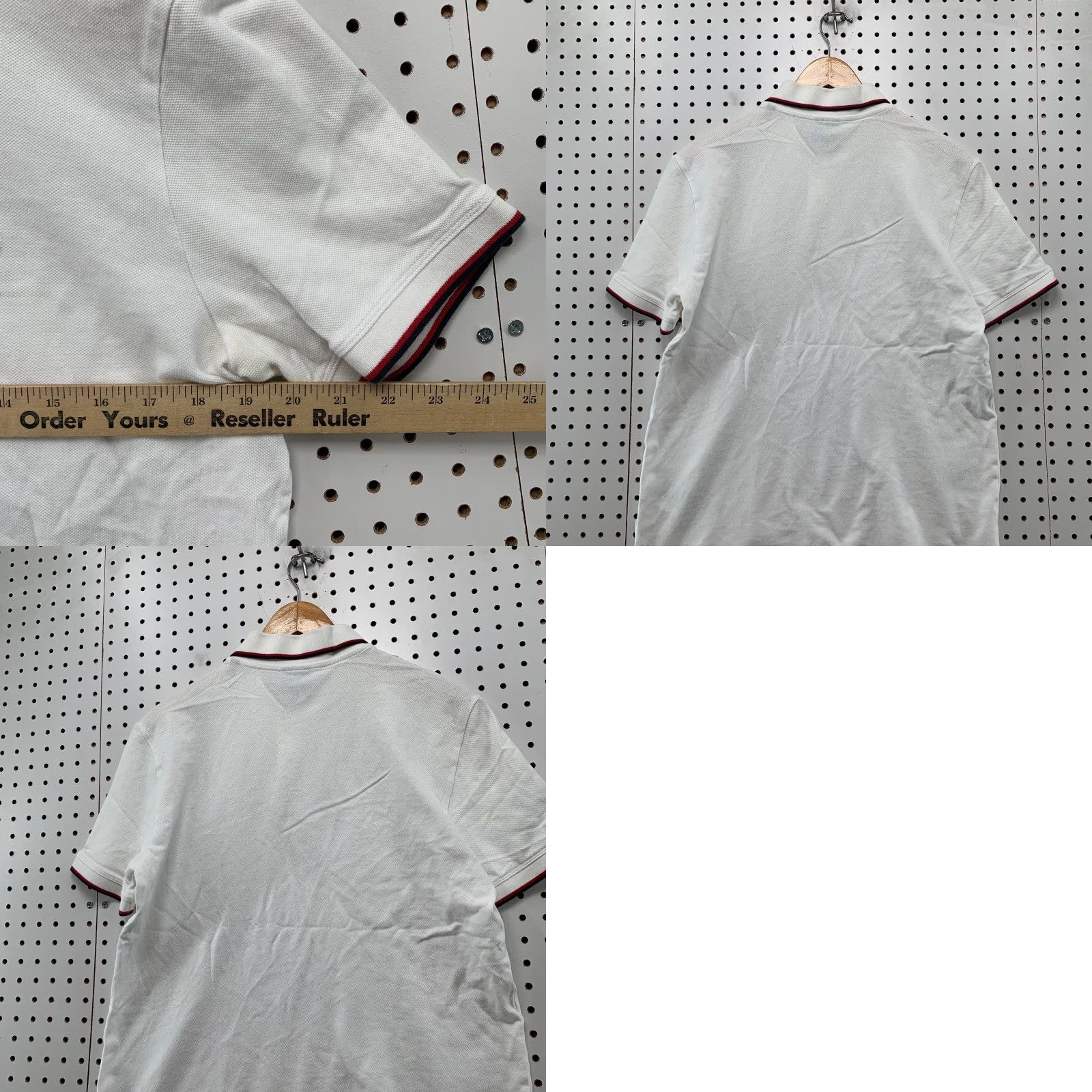 Armani Exchange Armani Exchange Polo Shirt Mens XL White Designer Preppy Collared School Work Shirt Size US XL / EU 56 / 4 - 9 Thumbnail