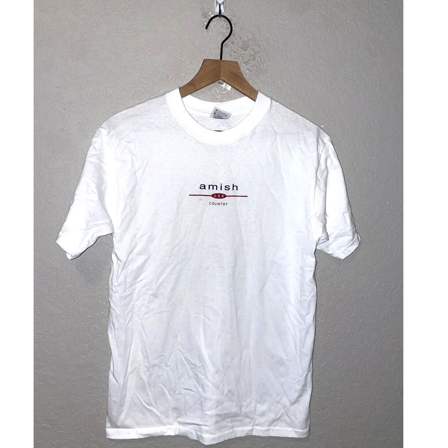 Anvil Vintage Amish Country Shirt Anvil USA White Medium Tee Size US M / EU 48-50 / 2 - 1 Thumbnail