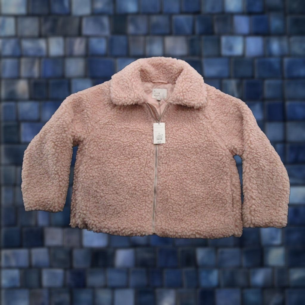 Vintage A New Day Jacket Pink Quilted Lined Full Zip Women's Size L Size L / US 10 / IT 46 - 1 Thumbnail