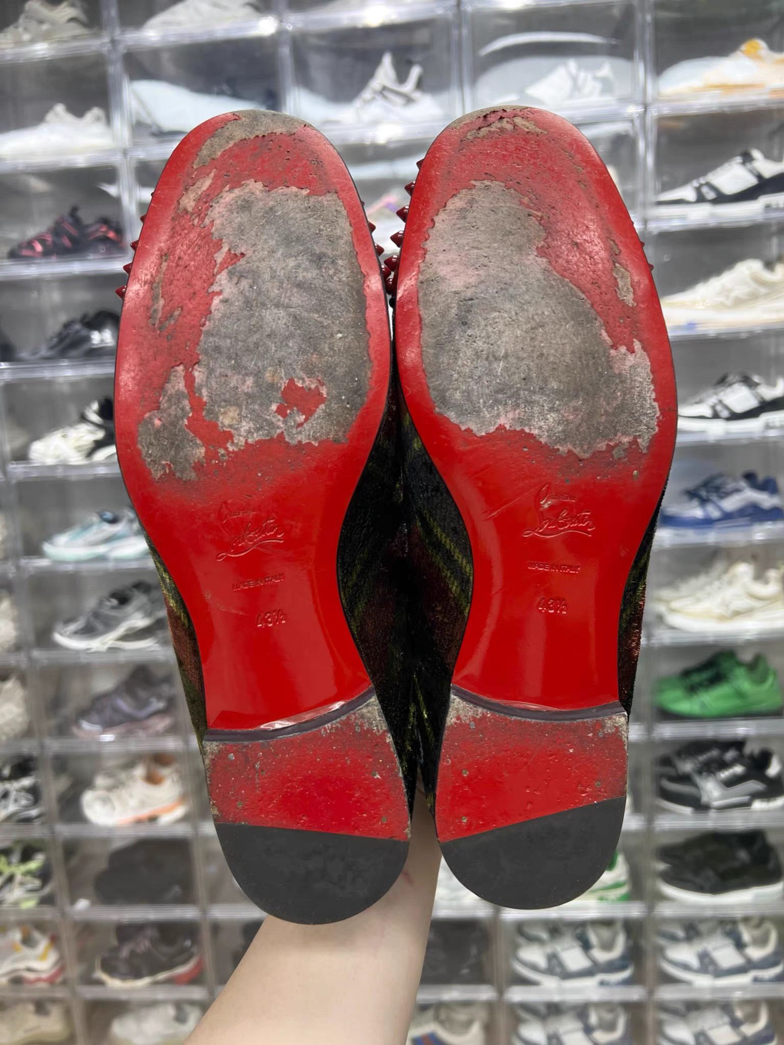 Christian Louboutin Christian Louboutin Studded Slip-On Loafers K15 Size US 10.5 / EU 43-44 - 8 Thumbnail
