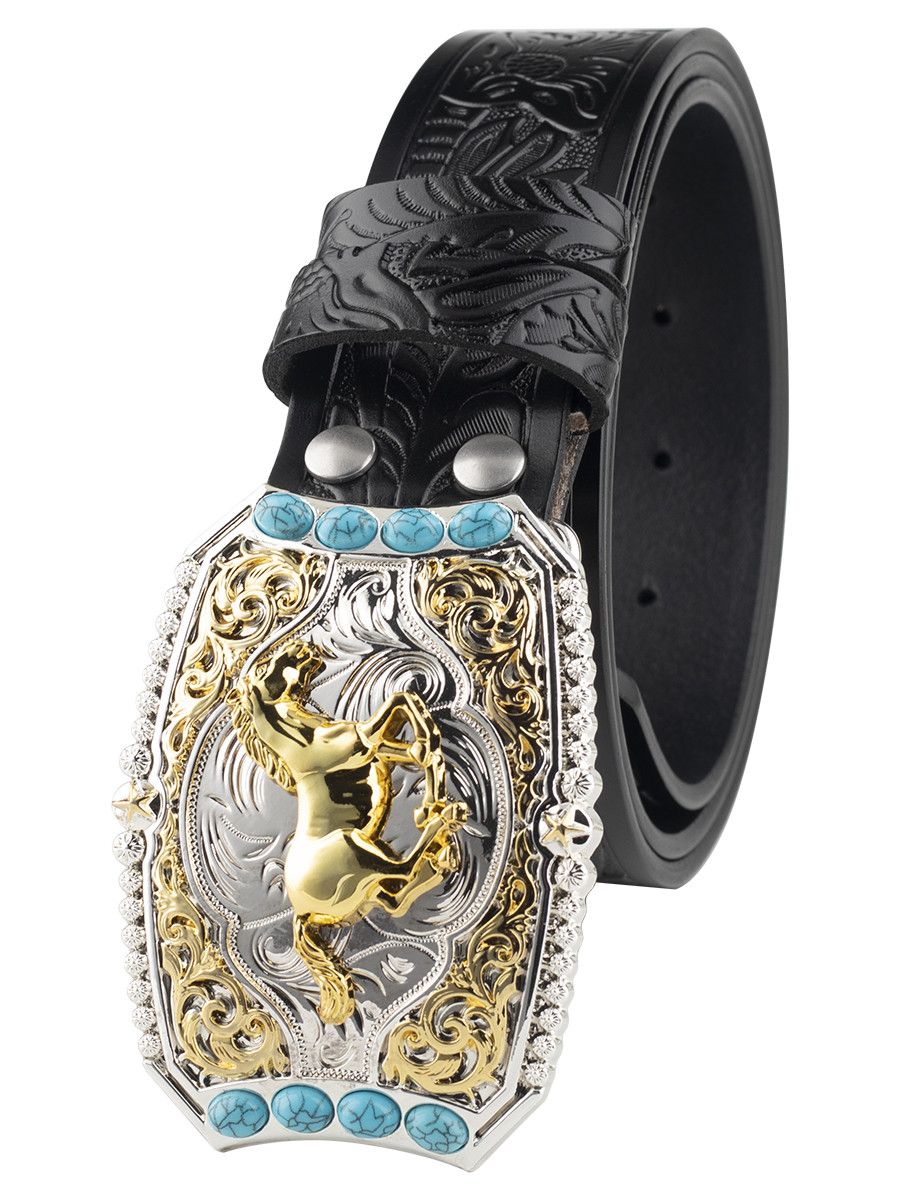 Designer Punk Vintage Belt Riveted Belts Menswear Accessories Size ONE SIZE - 1 Thumbnail