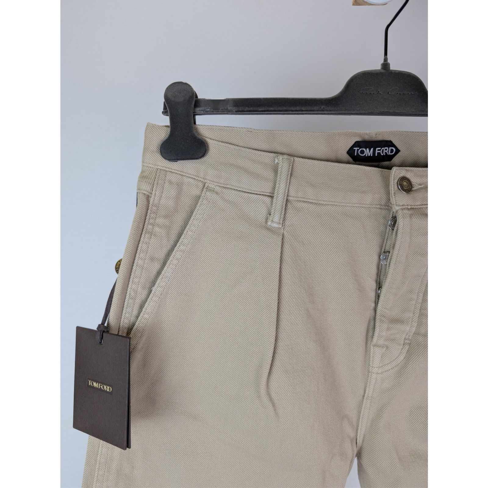 Tom Ford o1rshd1 Tapered Cotton Chino Jeans in Beige Size US 34 / EU 50 - 6 Thumbnail