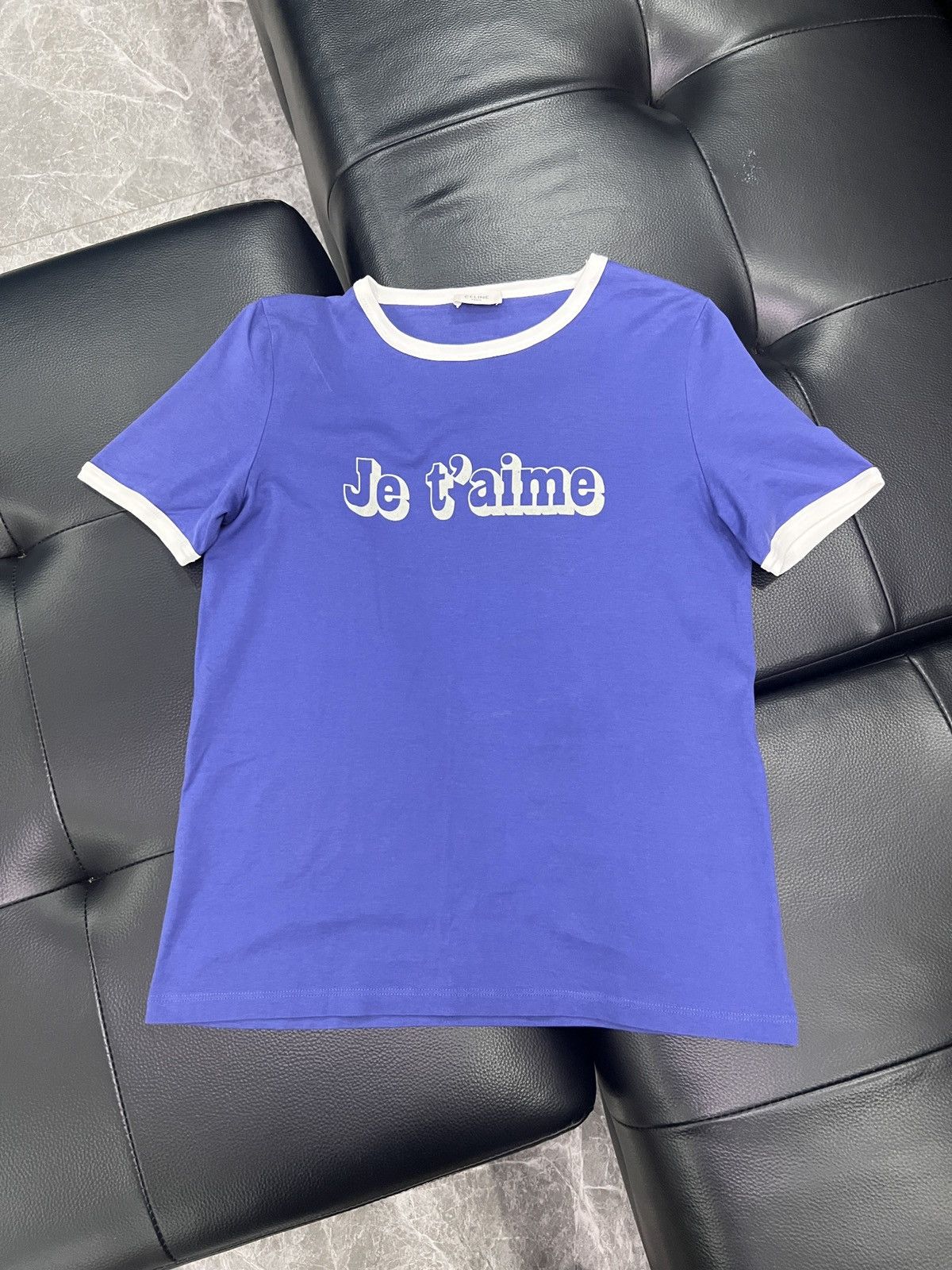 Celine Celine “Je t’aime” Colorblock T-Shirt Size M / US 6-8 / IT 42-44 - 1 Thumbnail