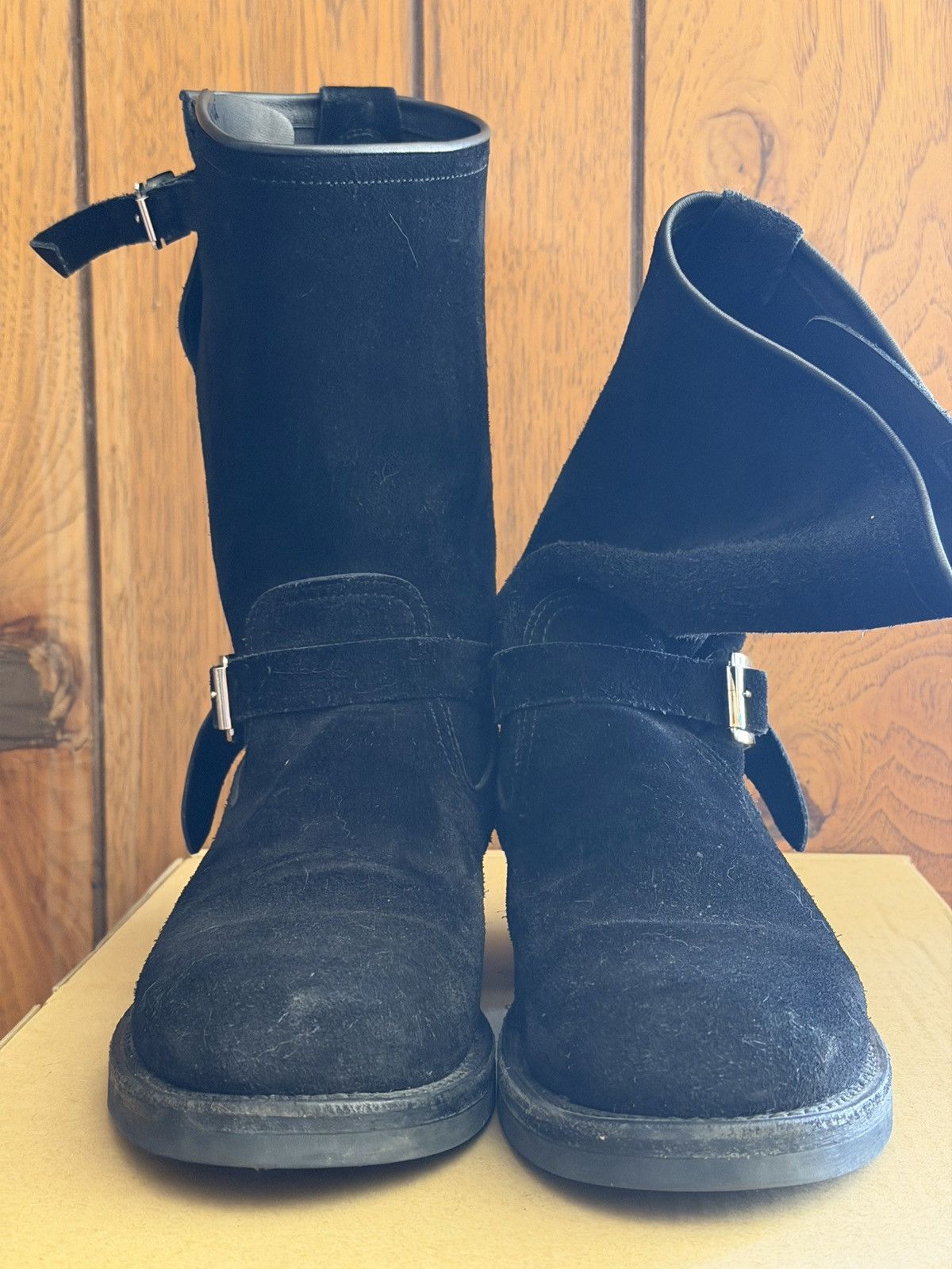 ATTRACTIONS Bilt Buck Lot.329 Suede Engineer Boots Size US 10 / EU 43 - 4 Thumbnail