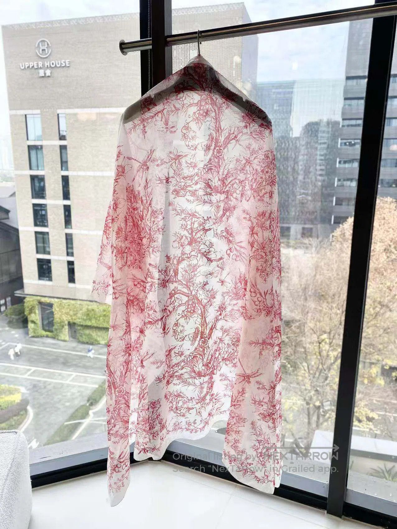 Dior Dior Pink silk scarf| Size ONE SIZE - 4 Thumbnail