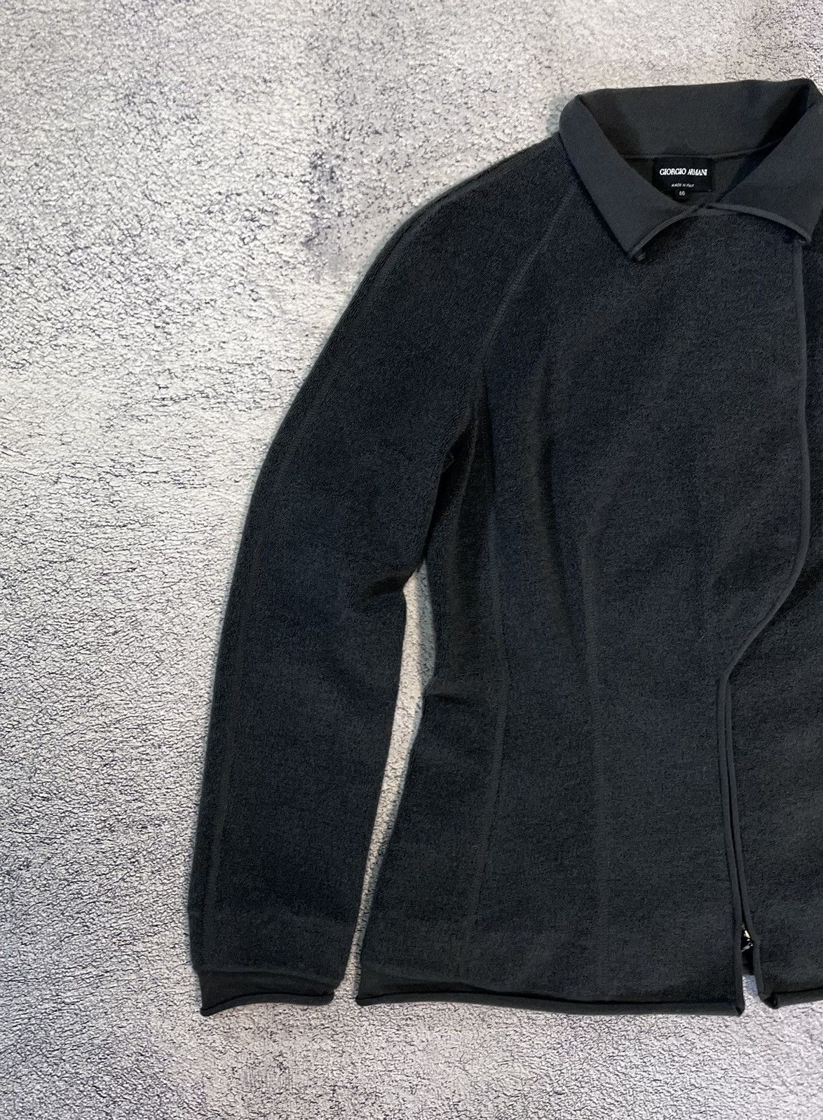 Giorgio Armani Giorgio Armani Women’s Jacket Wool Zip Up Collared Size L / US 10 / IT 46 - 4 Thumbnail