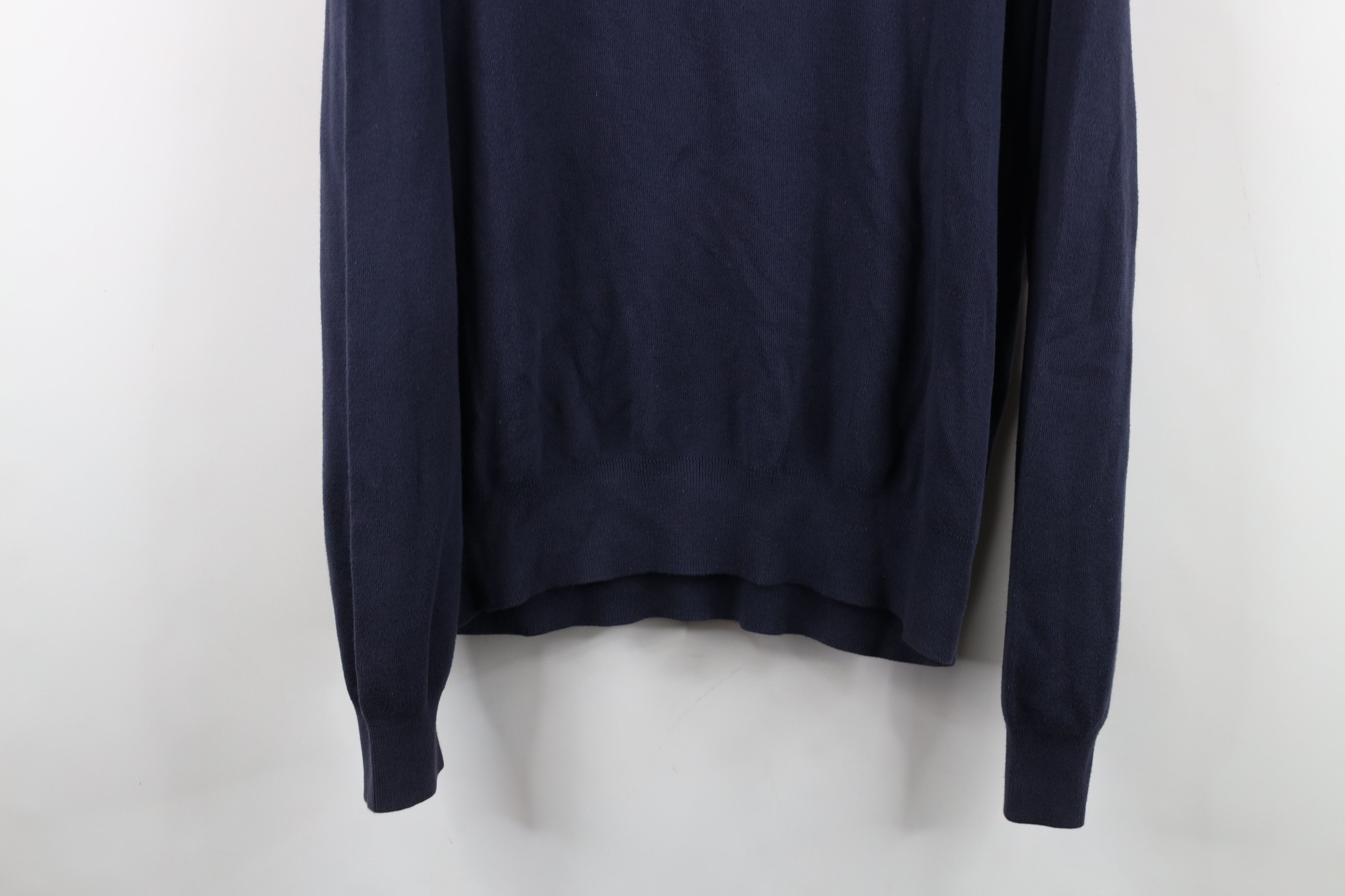 Ralph Lauren Vintage 90s Ralph Lauren Cotton Knit V-Neck Sweater Blue Size US M / EU 48-50 / 2 - 13 Thumbnail