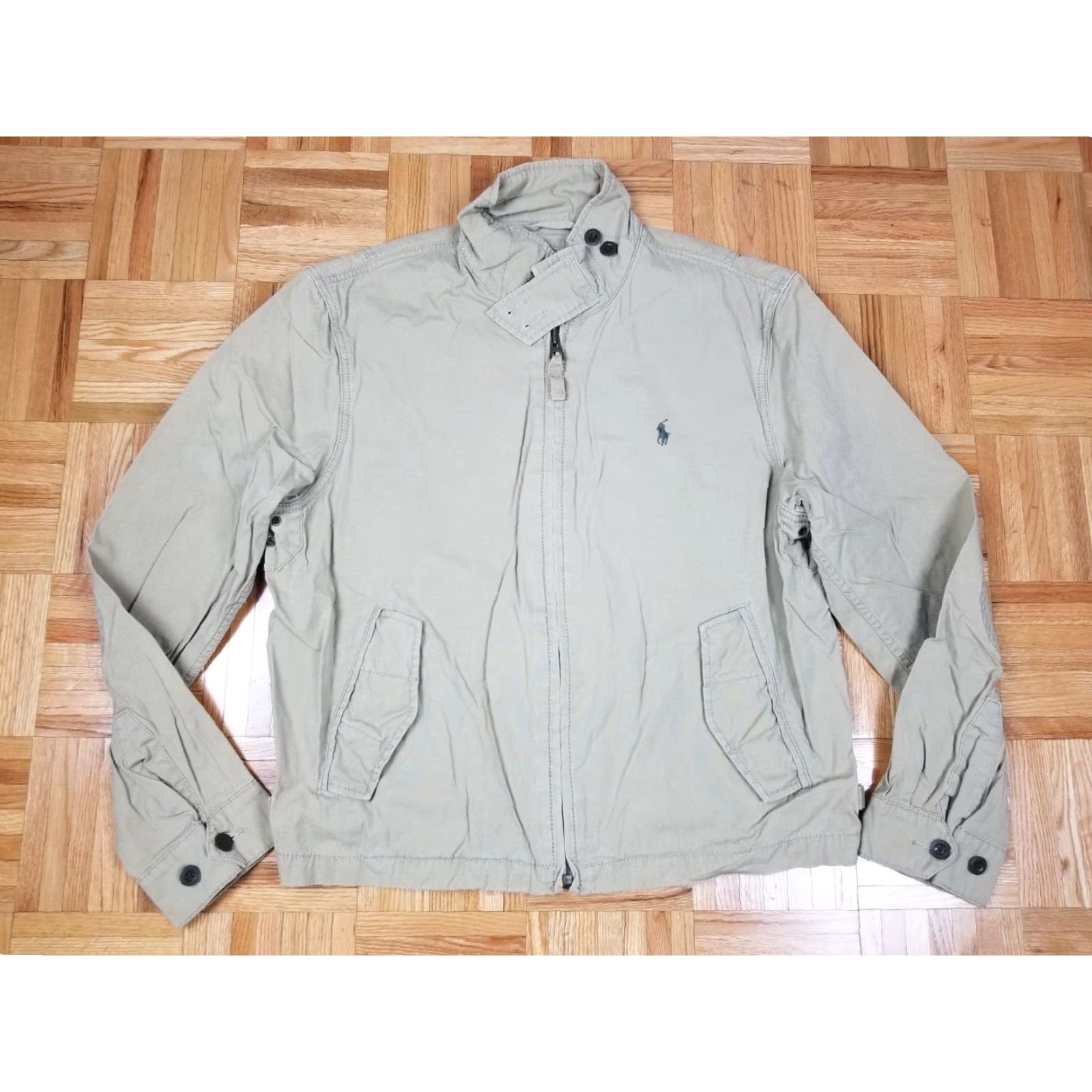 Ralph Lauren VINTAGE Ralph Lauren Polo BEIGE Cotton LIGHT JACKET SZ Large Mens Jacket Size US L / EU 52-54 / 3 - 2 Thumbnail
