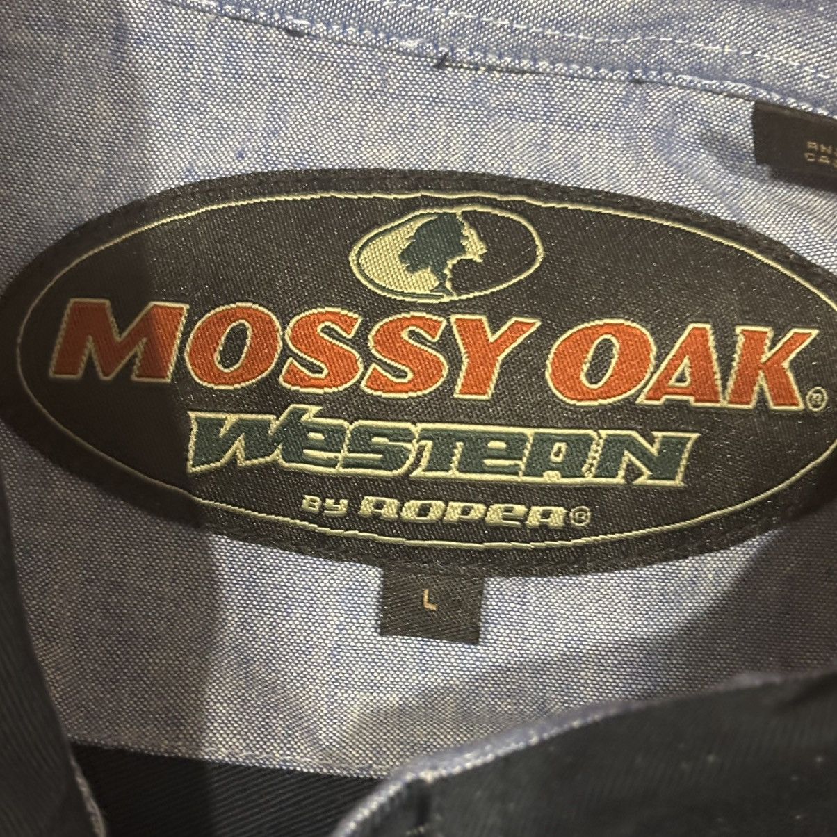 Mossy Oaks Mossy Oak x Roper button up with a cool black+camo design Size US L / EU 52-54 / 3 - 5 Thumbnail