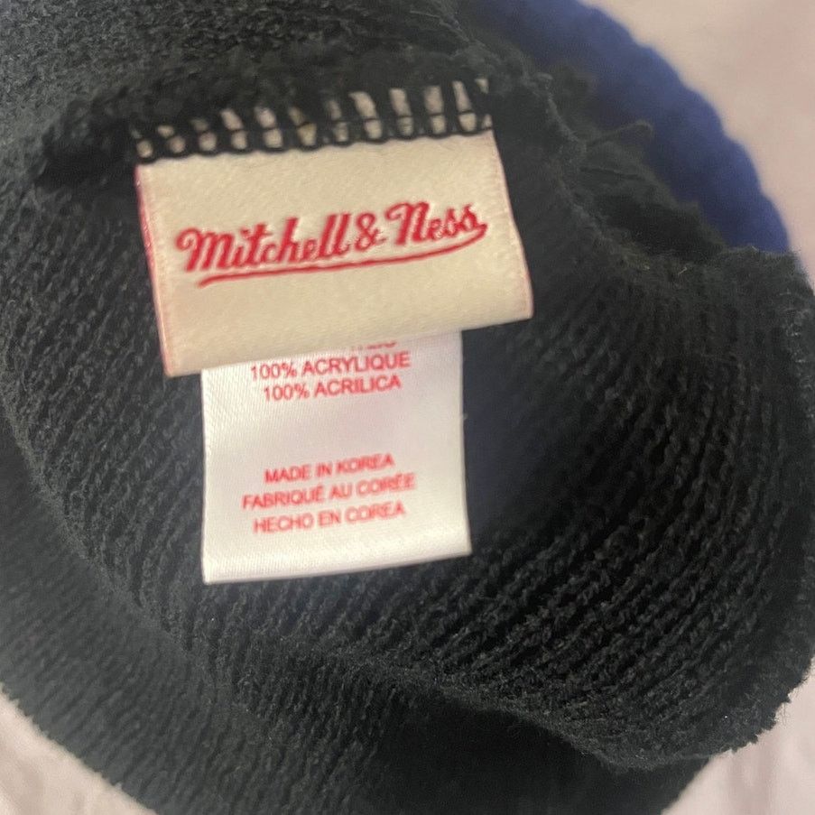 Mitchell & Ness NBA All Star Weekend New York Pom-Pom Cuff Knit Hat Size ONE SIZE - 5 Thumbnail