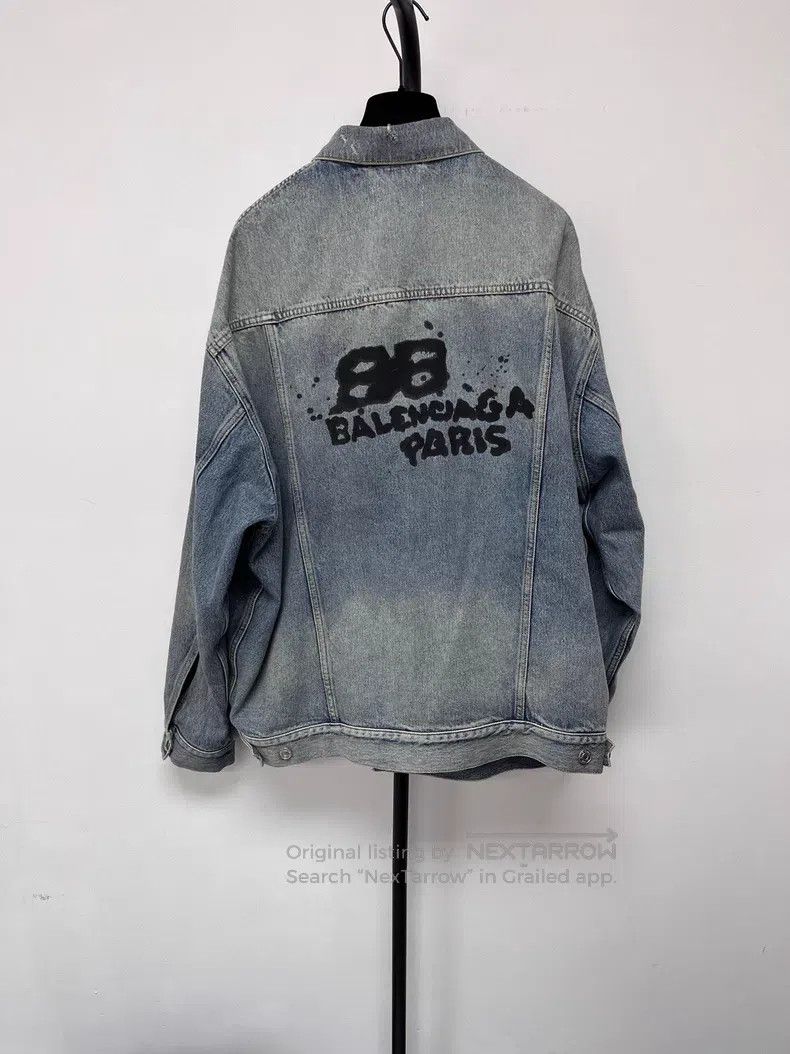 Balenciaga Balenciaga Logo Letter Pattern Single Breasted Jacket Size US S / EU 44-46 / 1 - 1 Thumbnail