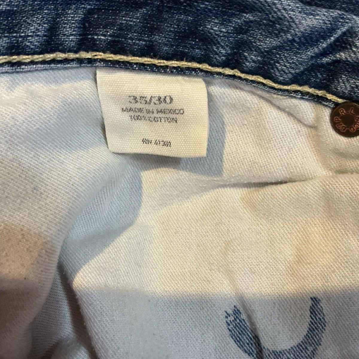 Polo Ralph Lauren Polo Ralph Lauren Jeans 35x30 Classic Straight Light Denim Size US 35 - 7 Thumbnail