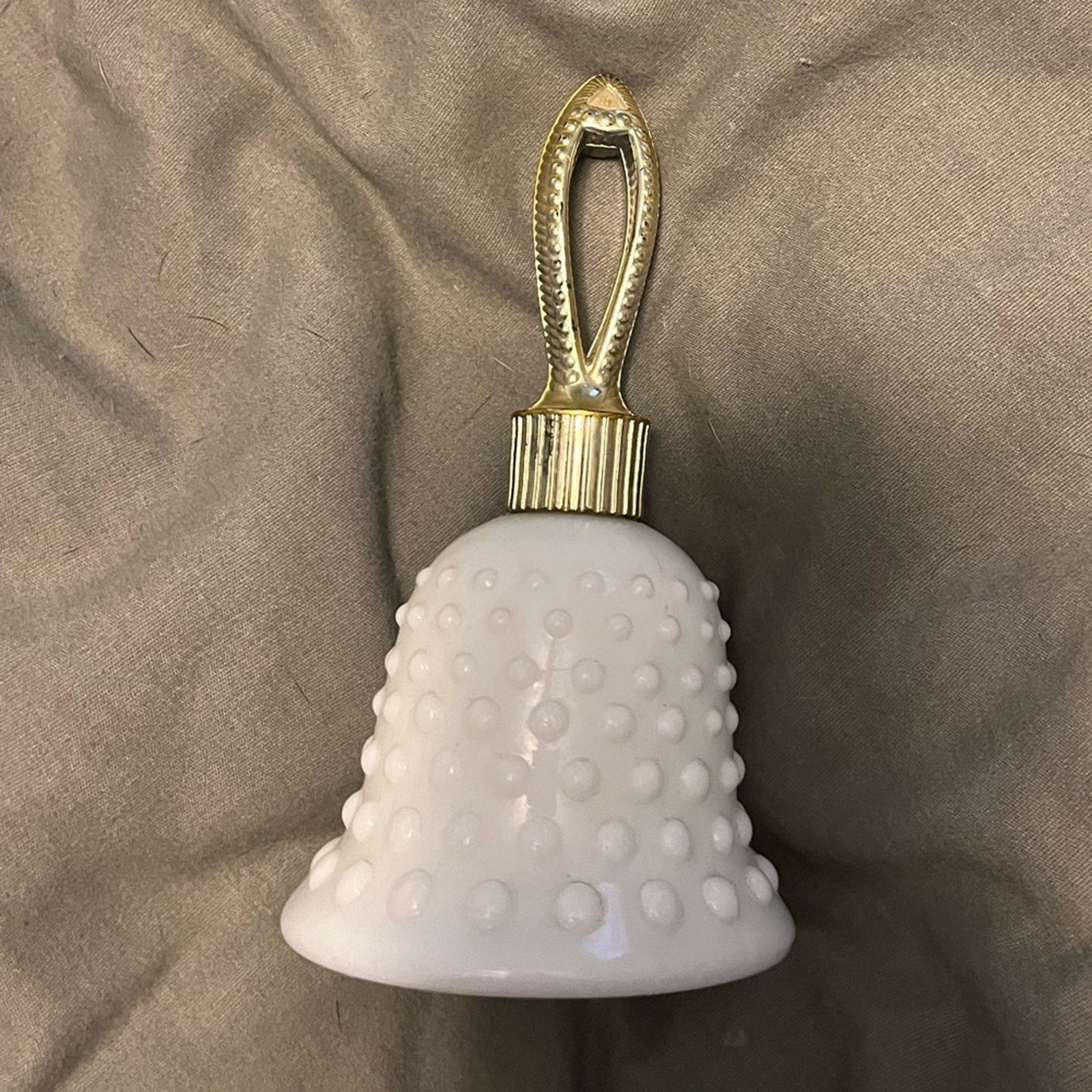 Vintage Vintage Avon perfume Sweet Honesty Hobnail Milk Glass Bell Size ONE SIZE - 4 Thumbnail