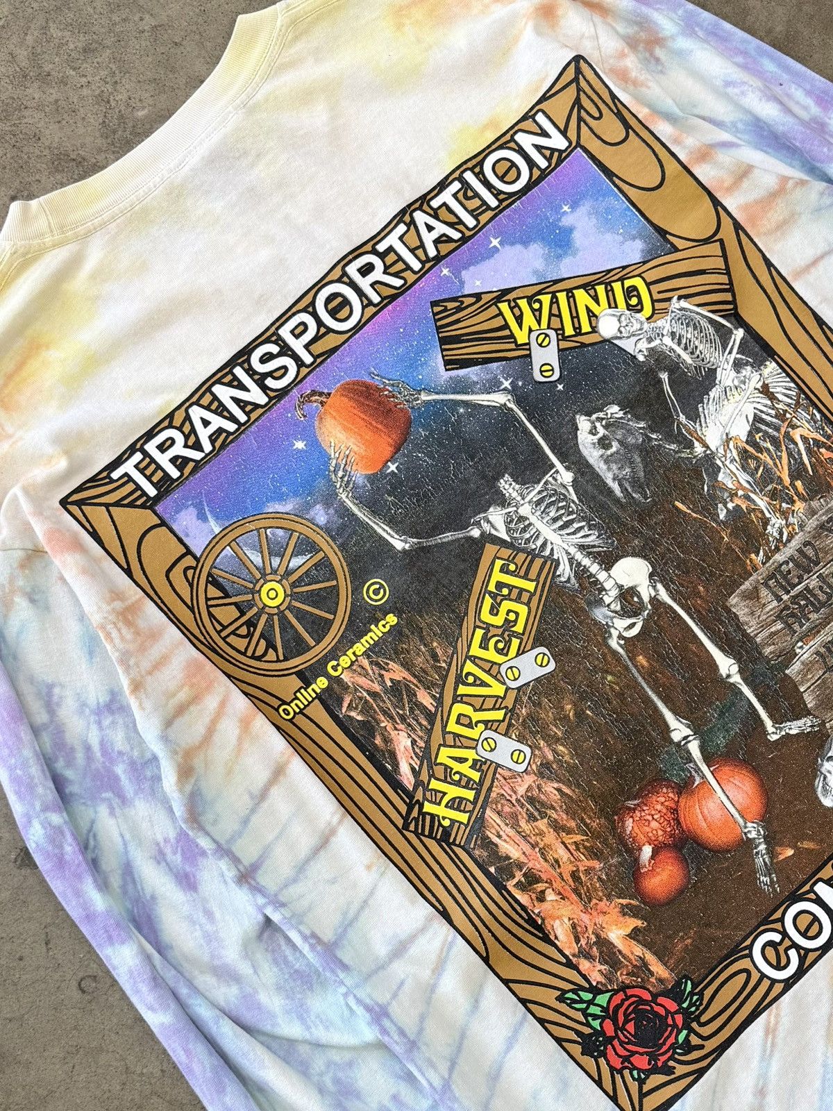 Online Ceramics Online Ceramics Haunted Wagon Long Sleeve Tie Dye Tee Medium Size US M / EU 48-50 / 2 - 1 Thumbnail