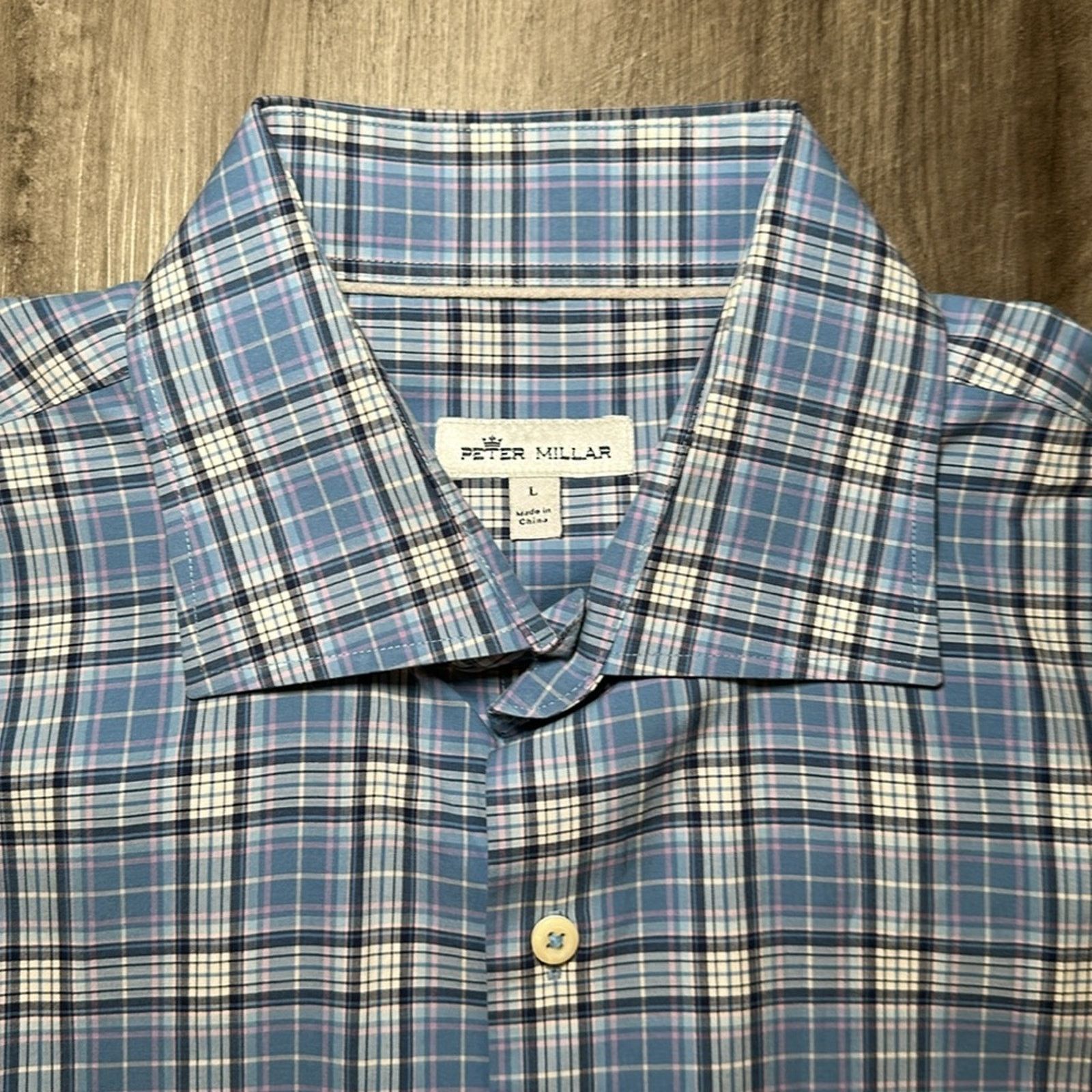Peter Millar Peter Millar Long Sleeve Button Down - Large Size US L / EU 52-54 / 3 - 5 Thumbnail