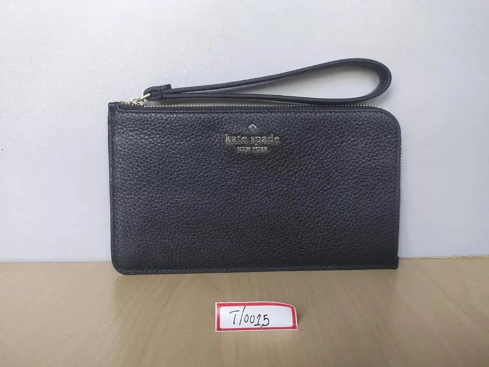Kate Spade Kate Spade New York L-Zip Leather Wristlet T-0015 Size ONE SIZE - 9 Thumbnail