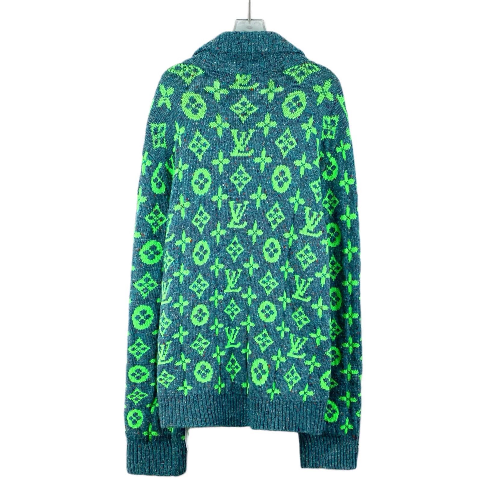 Louis Vuitton Wool Collar Single-Breasted Long-Sleeve Knit Cardigan, Size US L / EU 52-54 / 3 - 2 Thumbnail