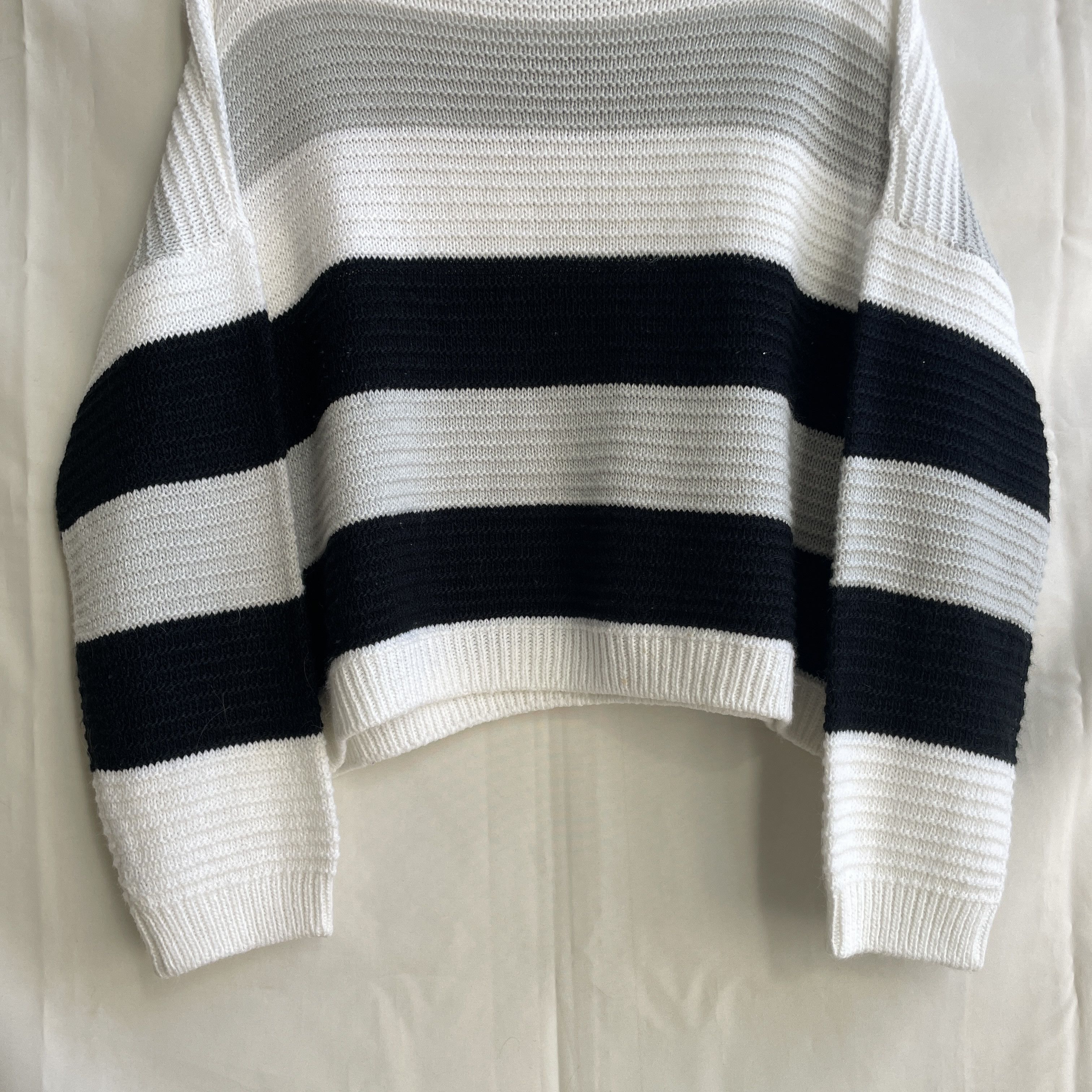 Ann Demeulemeester Ann Demeulemeester Wool Mohair Wide Stripe Cropped Sweater Size M / US 6-8 / IT 42-44 - 5 Thumbnail