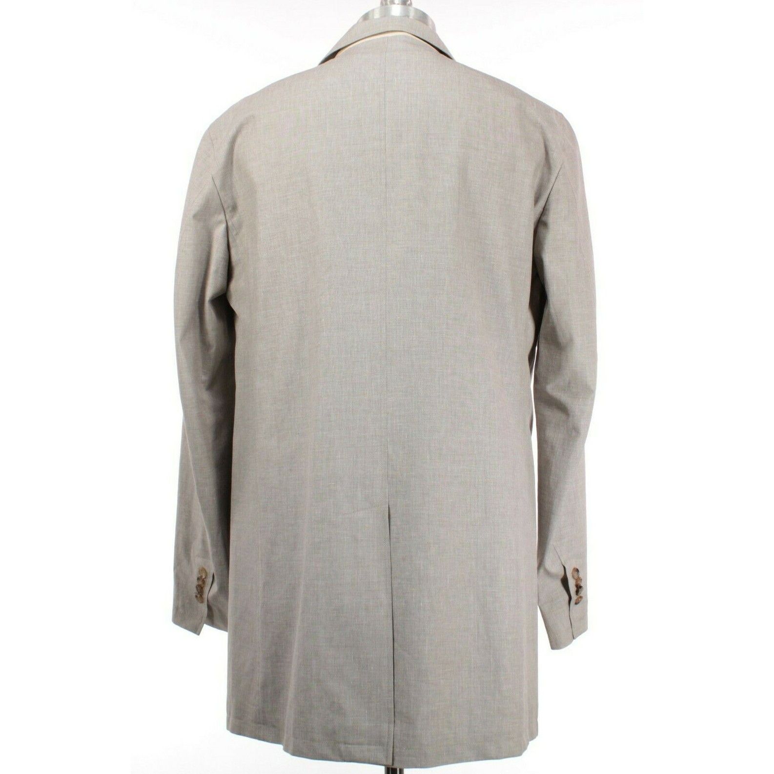 Luciano Barbera Luciano Barbera Coat Size M US In Beige Linen Blend Size US M / EU 48-50 / 2 - 5 Thumbnail