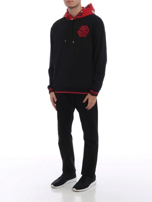 Alexander McQueen 🇮🇹 Y2K Alexander McQueen MCQ Black Hoodie Rare Retro Size US XL / EU 56 / 4 - 2 Thumbnail